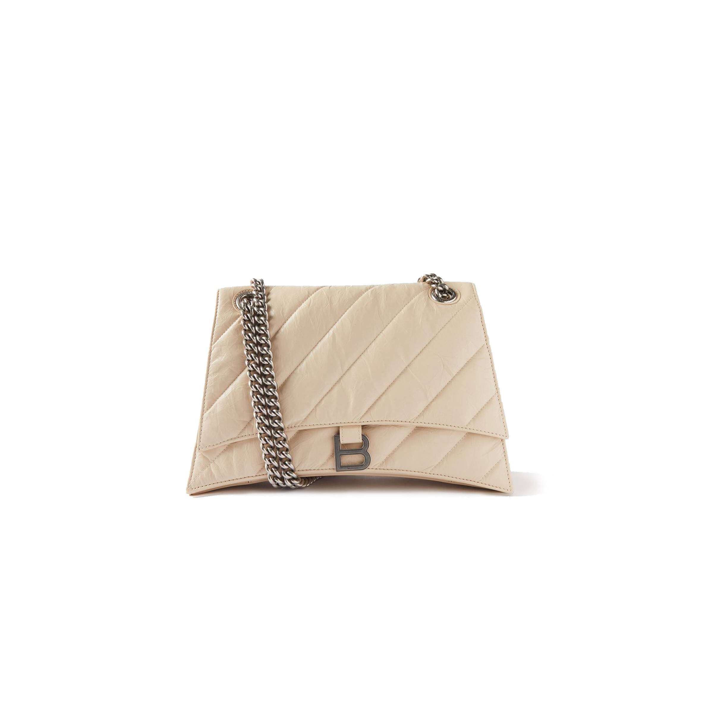 Ba*len*cia*ga neutral crush m quilted crinkled-leather shoulder bag  matchesfashion us (25.5*15*6.4cm)