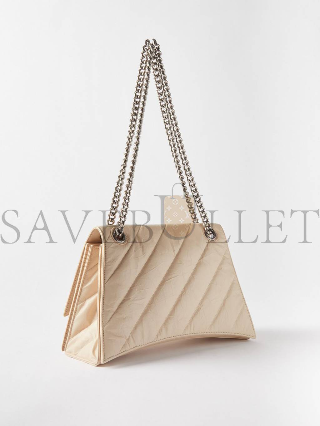 Ba*len*cia*ga neutral crush m quilted crinkled-leather shoulder bag  matchesfashion us (25.5*15*6.4cm)