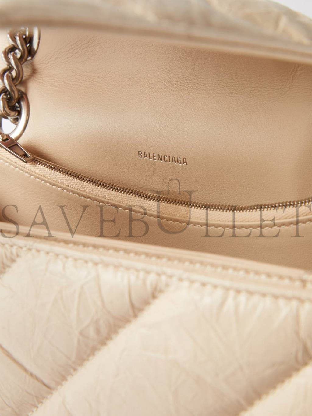 Ba*len*cia*ga neutral crush m quilted crinkled-leather shoulder bag  matchesfashion us (25.5*15*6.4cm)