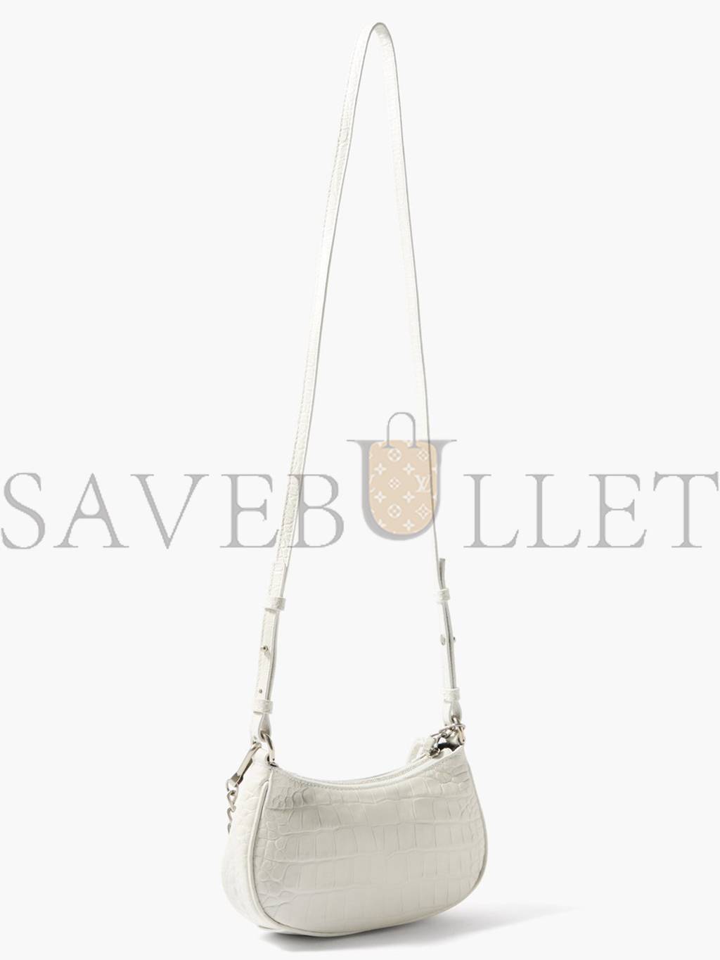 Ba*len*cia*ga white le cagole xs studded leather shoulder bag  matchesfashion us (25.6*11.4*7.3cm)