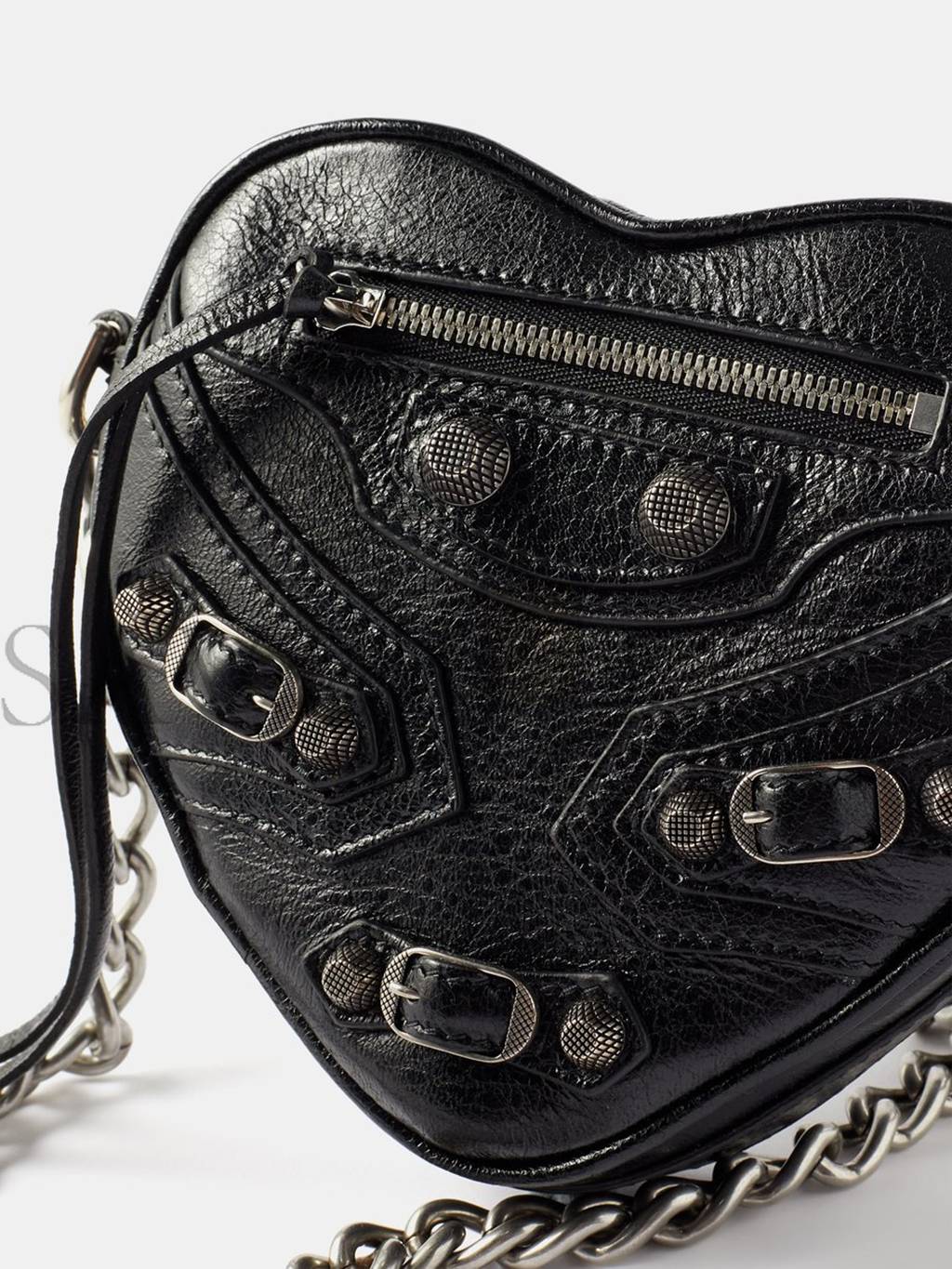 Ba*len*cia*ga black le cagole mini leather cross-body bag  matchesfashion us (15.2*13.9*5cm)