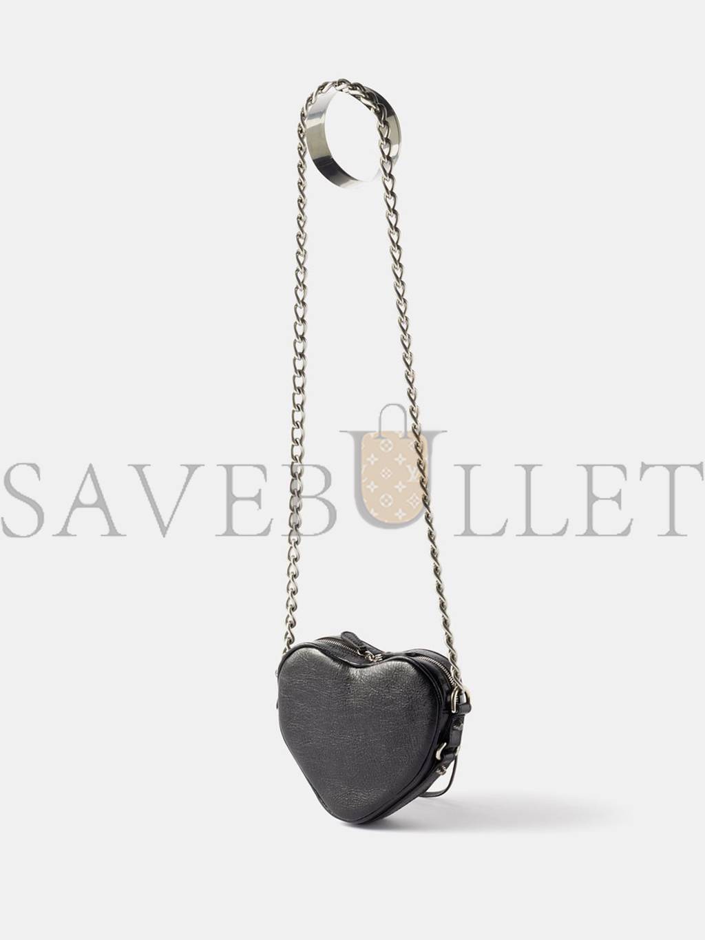 Ba*len*cia*ga black le cagole mini leather cross-body bag  matchesfashion us (15.2*13.9*5cm)