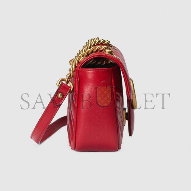 G*u*i gg marmont matelassÉ mini bag 446744 (23*14*6cm)