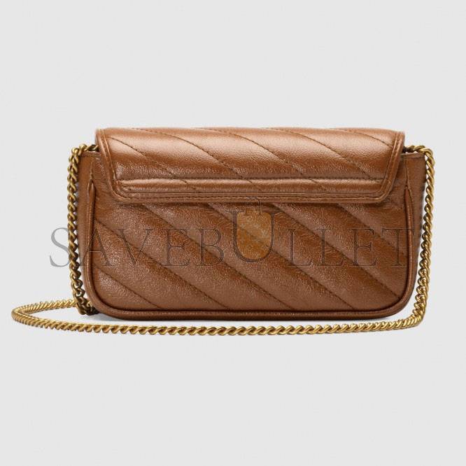 G*u*i gg marmont matelassÉ super mini bag 476433 (16.5*10.2*5.1cm)