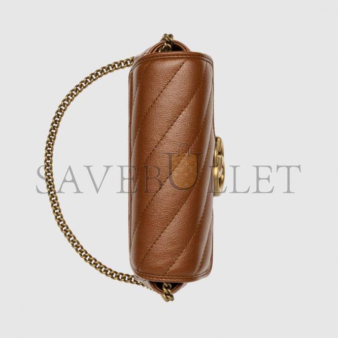 G*u*i gg marmont matelassÉ super mini bag 476433 (16.5*10.2*5.1cm)
