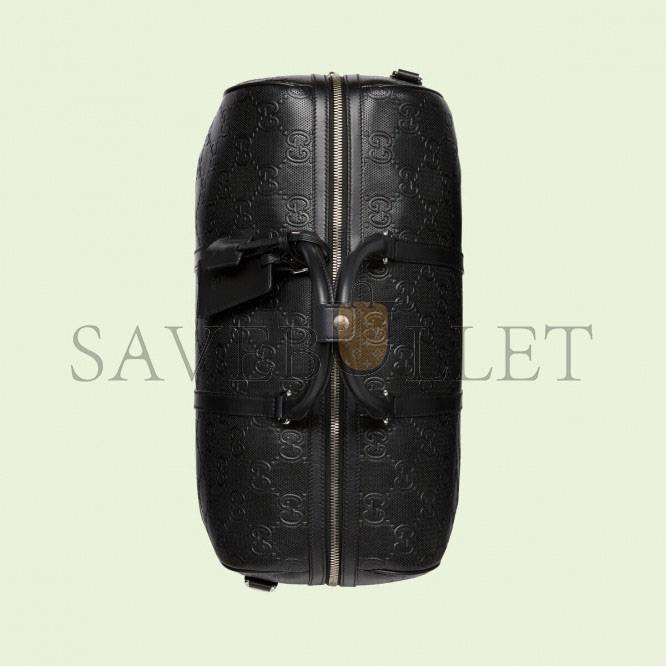 G*u*i gg embossed duffle bag 625768 (44.5*28*24.5cm)