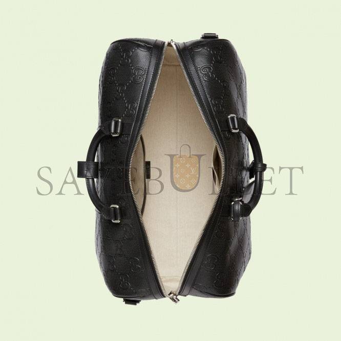 G*u*i gg embossed duffle bag 625768 (44.5*28*24.5cm)