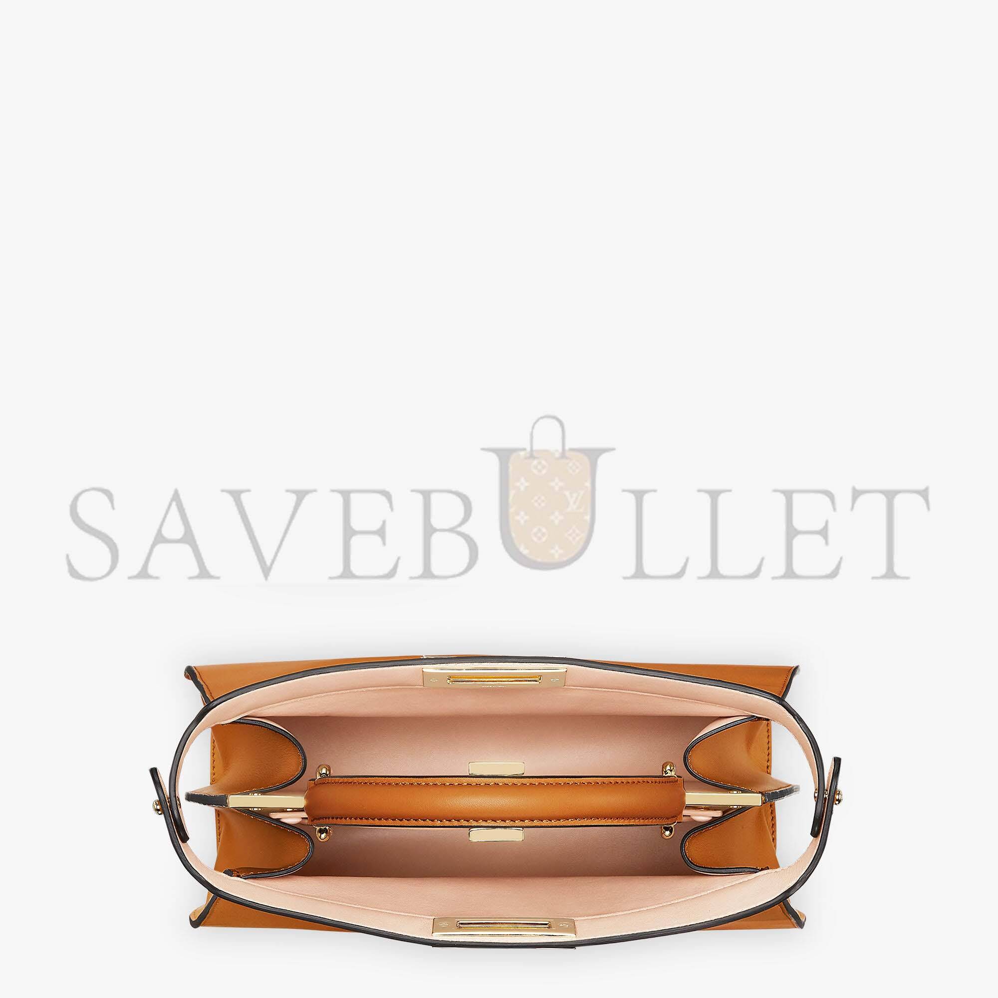 F**di peekaboo iseeu medium - brown leather bag 8bn321a6v3f1d48 (33.5*25.5*13cm)