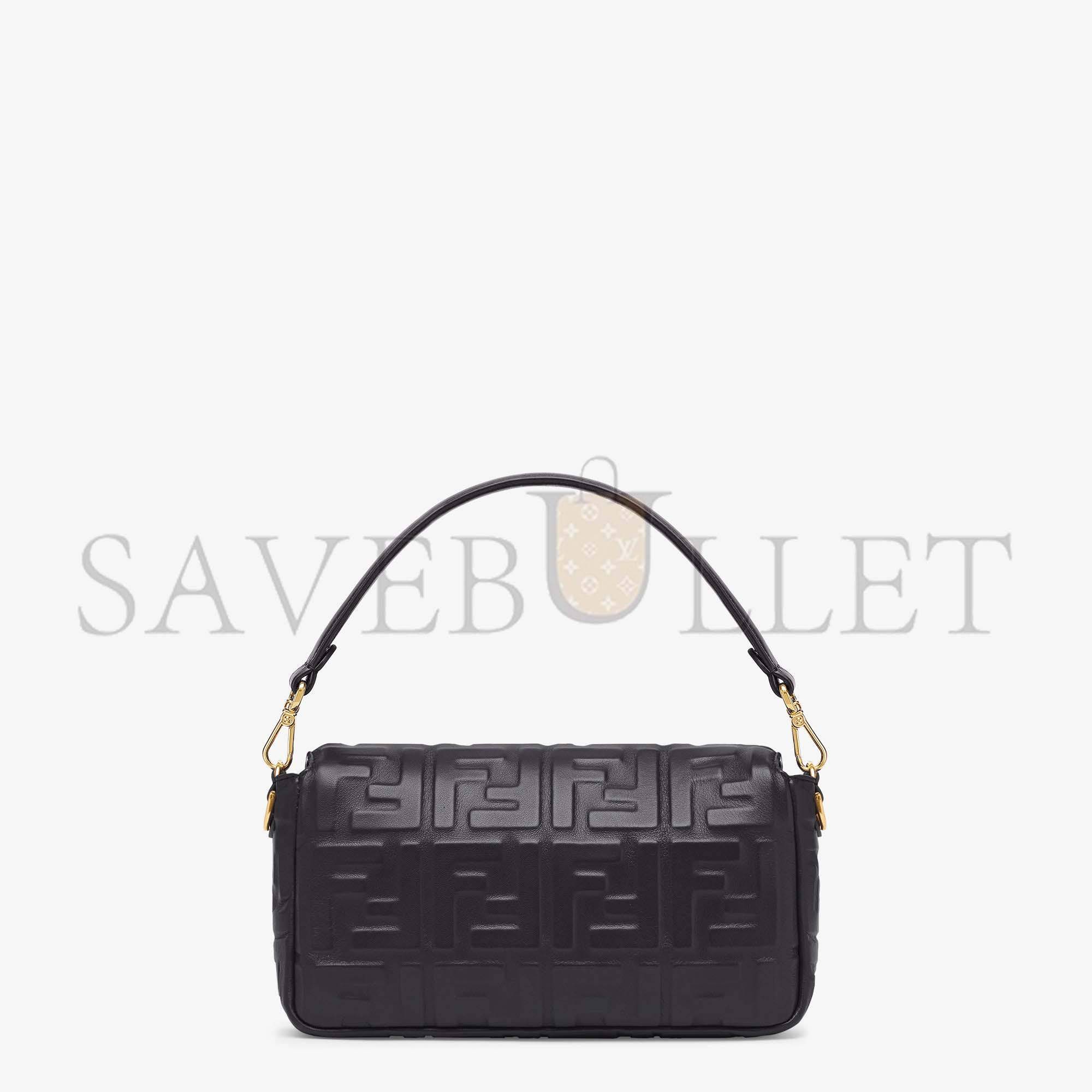 F**di baguette - black leather bag 8br600a72vf15zw (27*15*6cm)