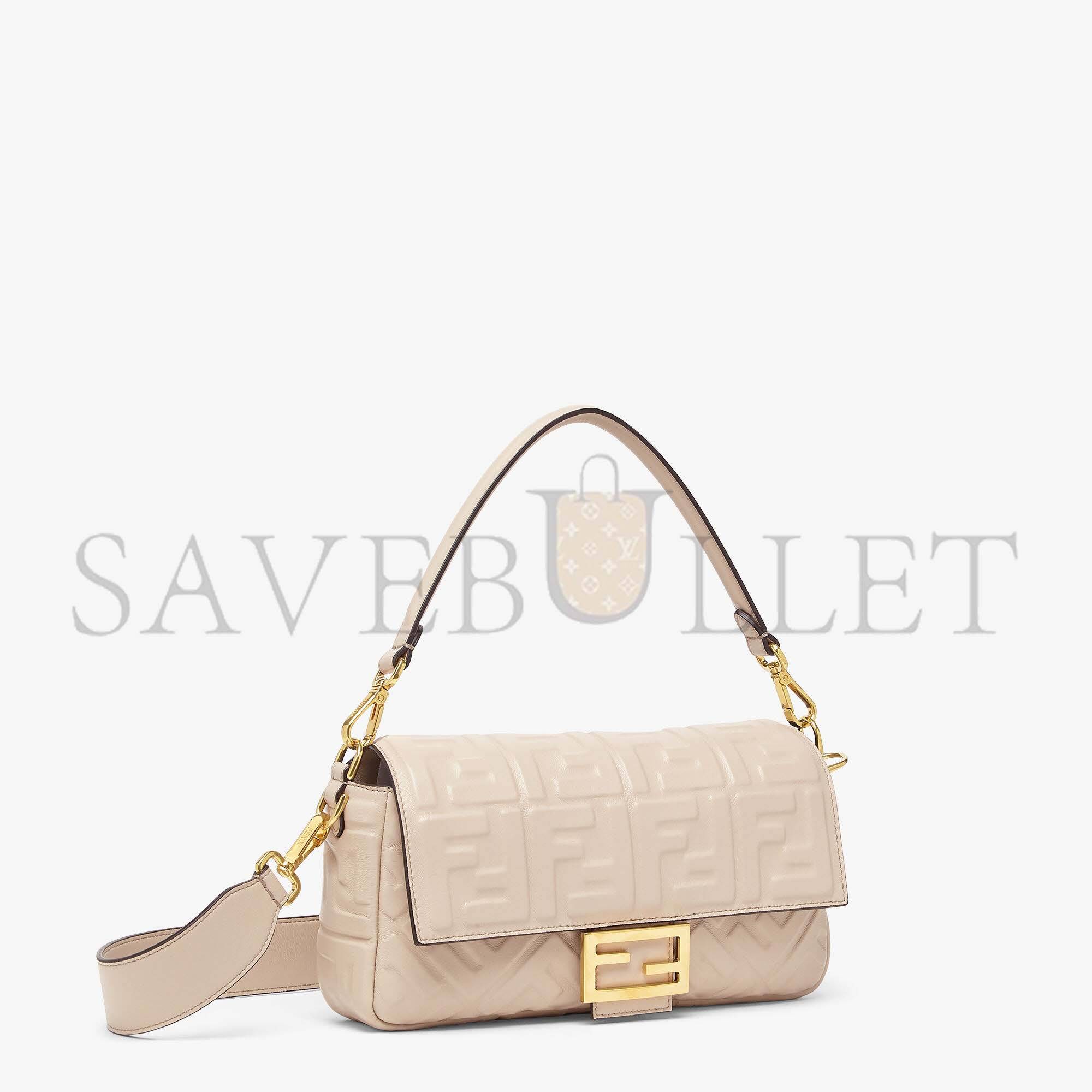 F**di baguette - beige nappa leather bag 8br600a72vf19t5 (27*15*6cm)