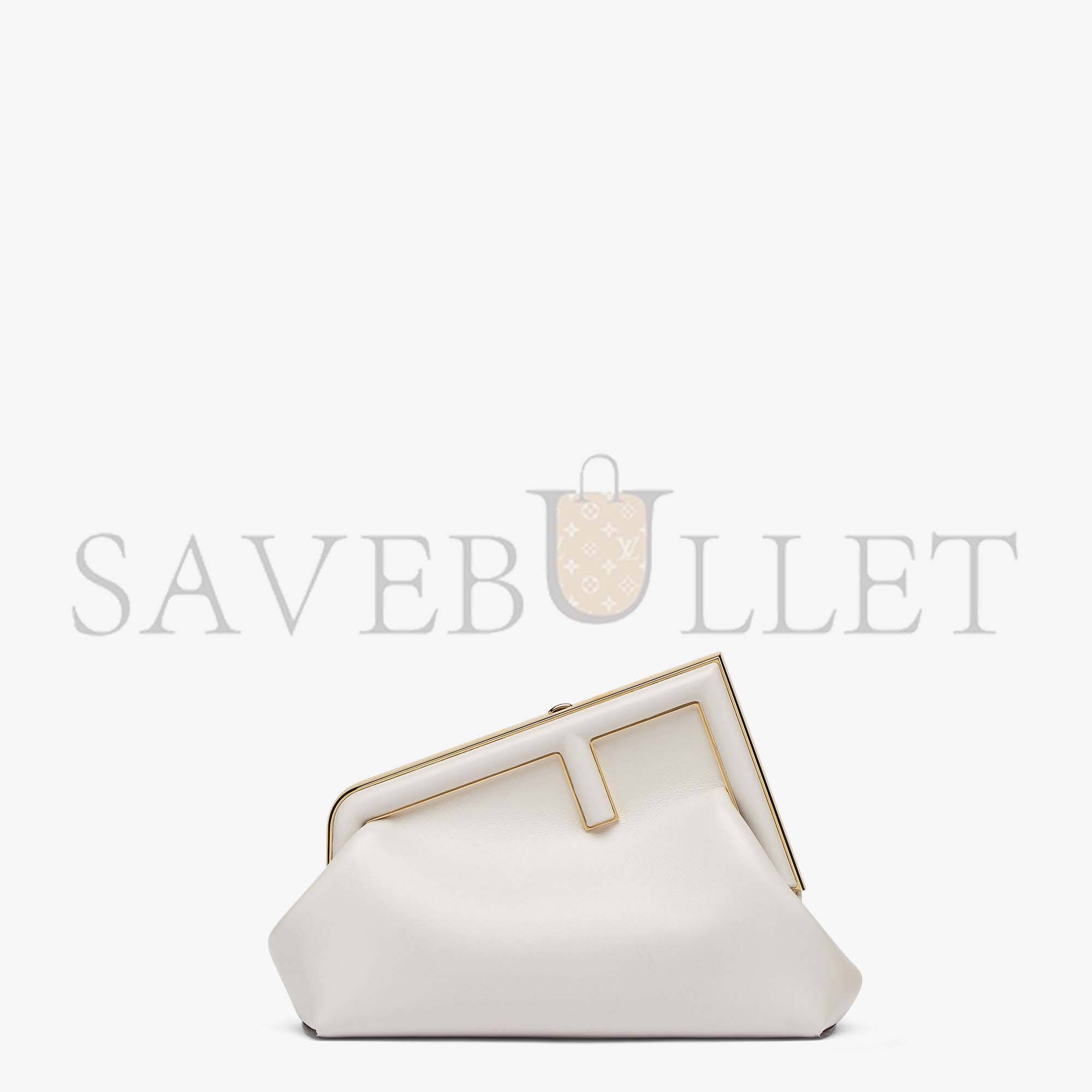F**di first small - light gray leather bag 8bp129abvef1c76 (26*18*9.5cm)