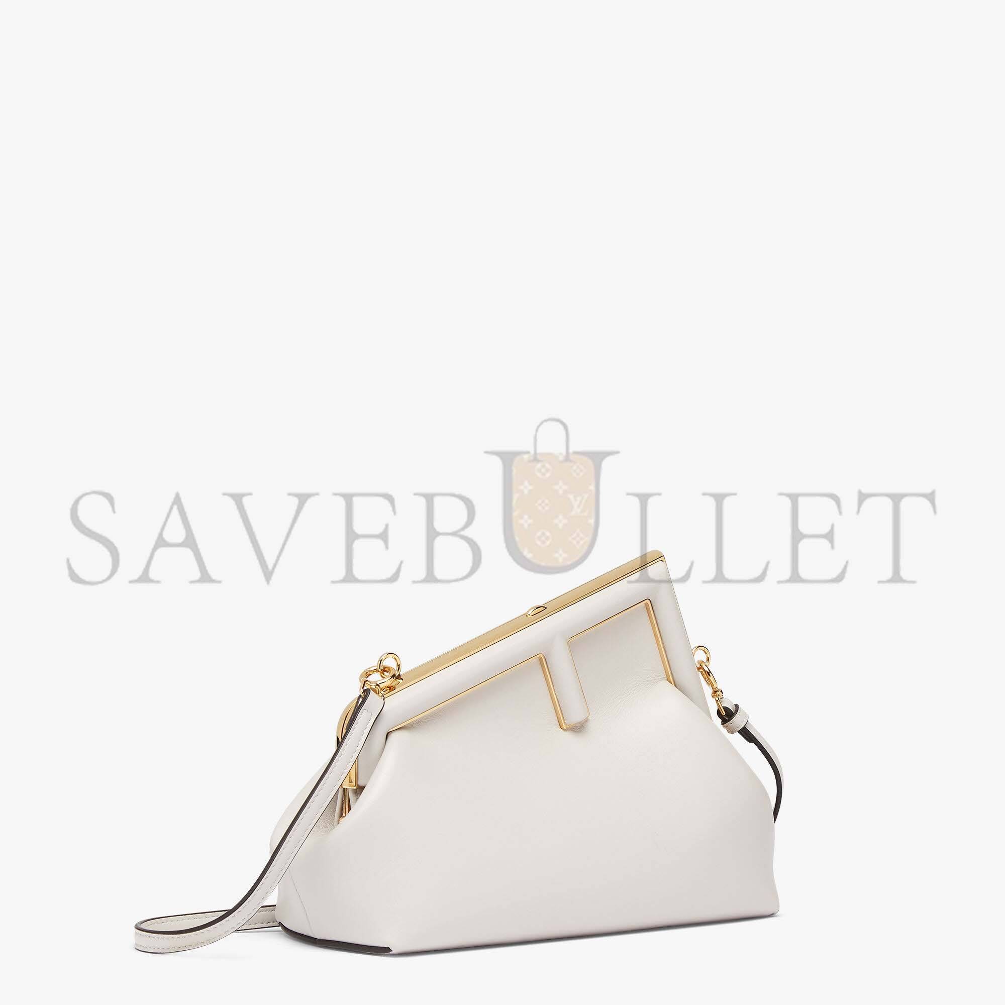 F**di first small - light gray leather bag 8bp129abvef1c76 (26*18*9.5cm)