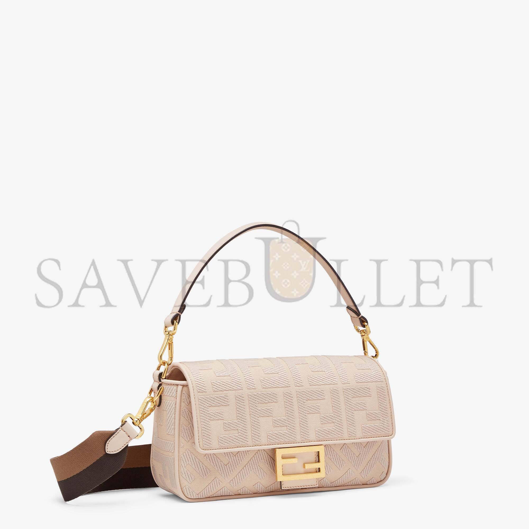 F**di baguette - pink ff canvas bag 8br600ac9of1f7l (27*15*6cm)