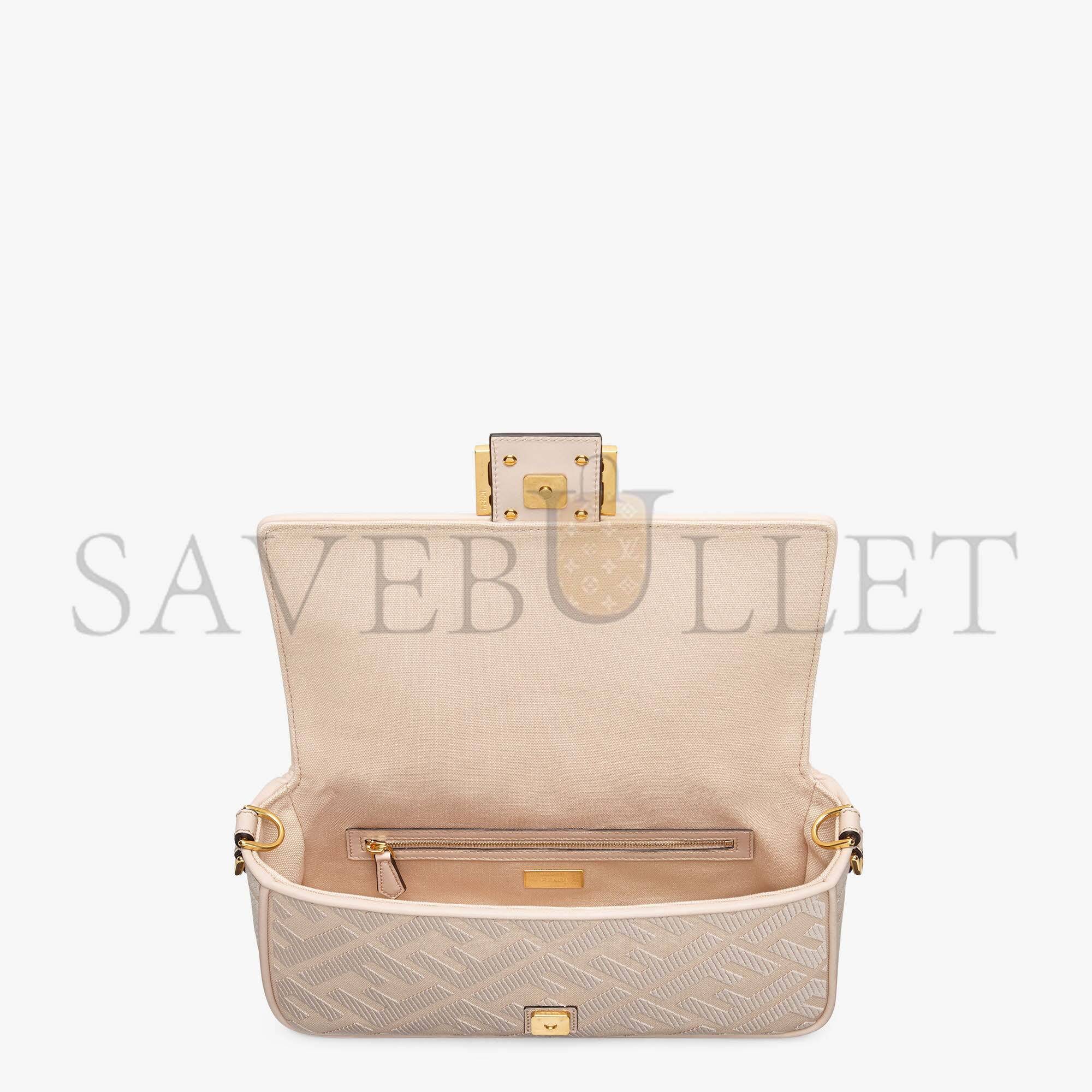 F**di baguette - pink ff canvas bag 8br600ac9of1f7l (27*15*6cm)