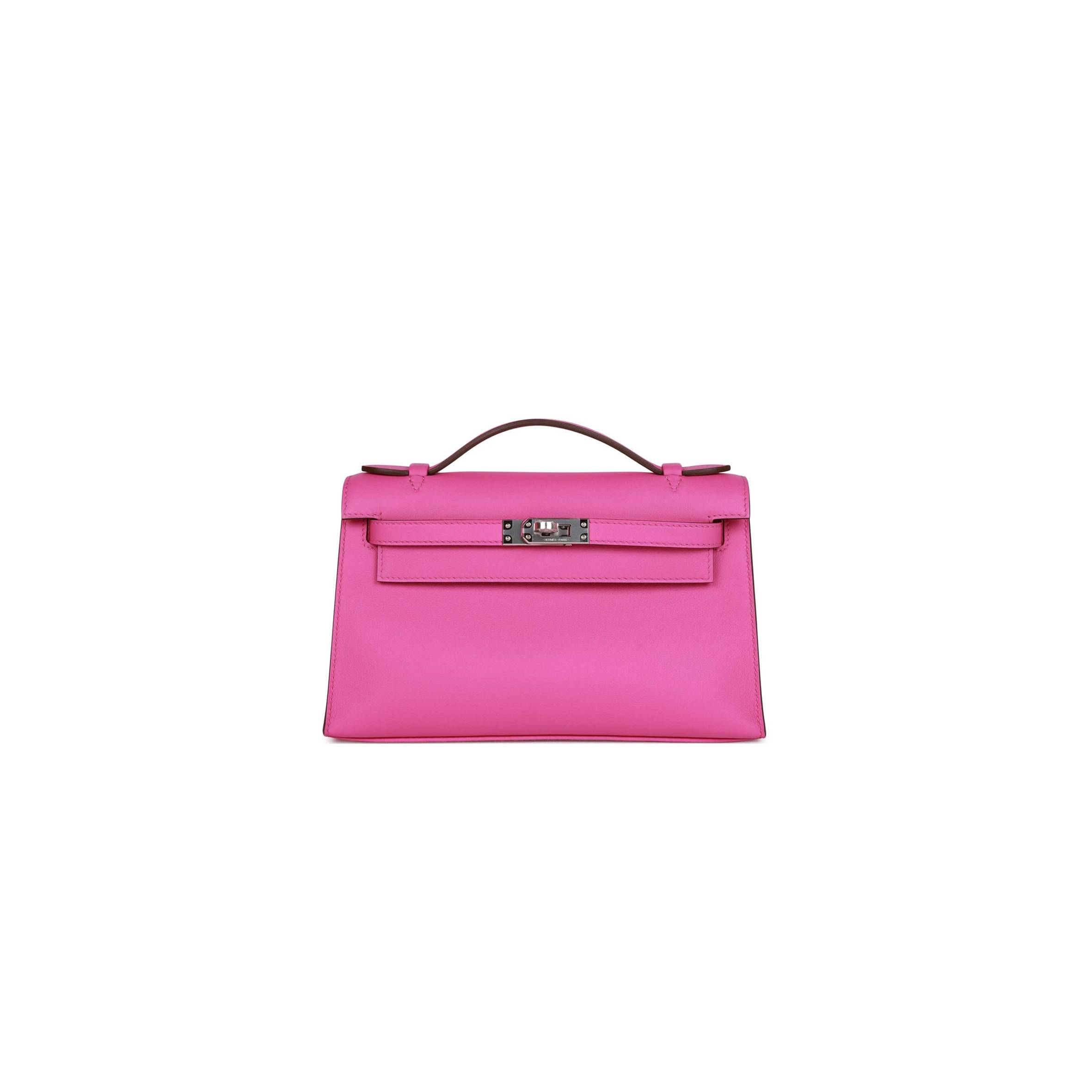 H**mes mini kelly pochette magnolia swift palladium hardware  (22*14*7cm)