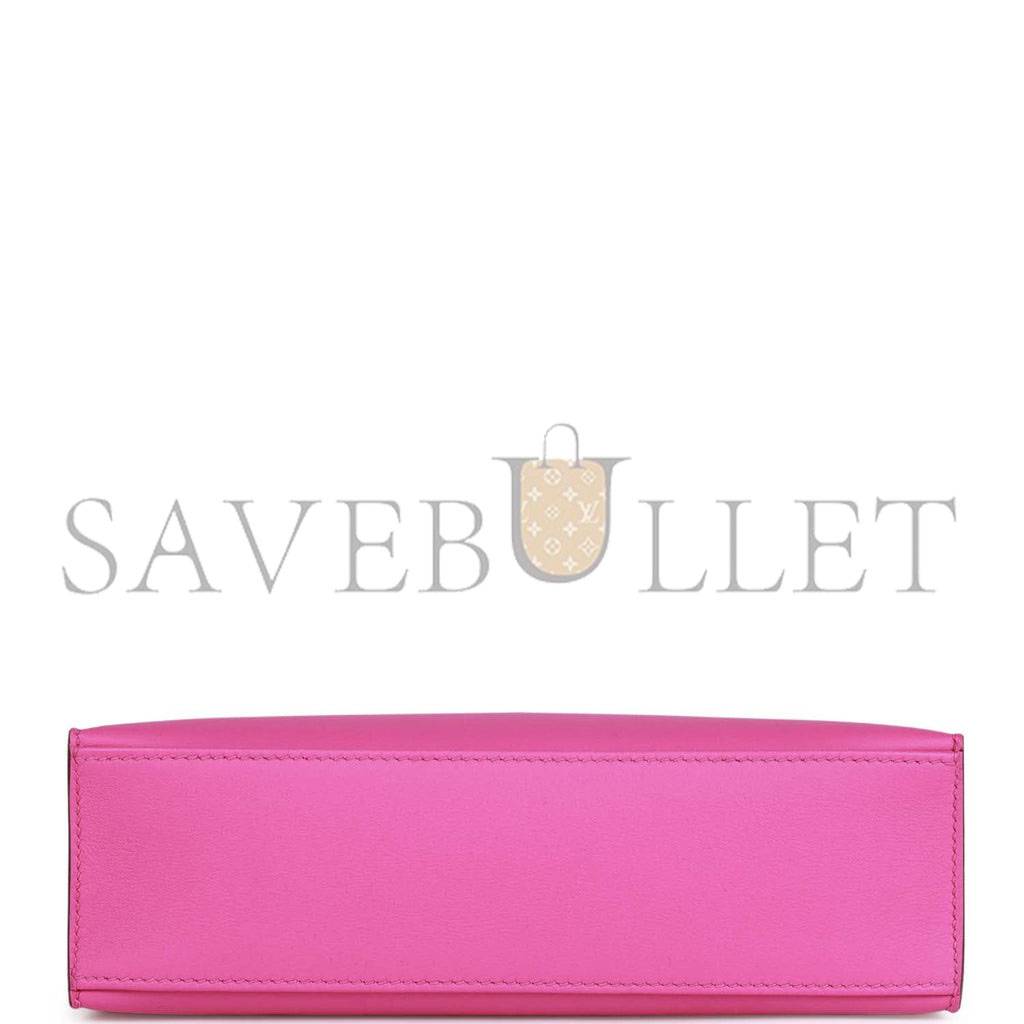 H**mes mini kelly pochette magnolia swift palladium hardware  (22*14*7cm)