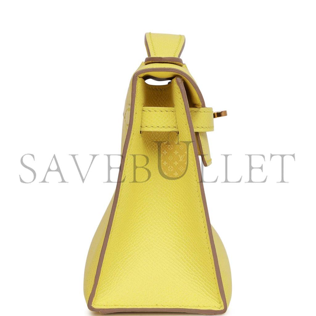 H**mes kelly pochette soufre epsom gold hardware  (22*12*13cm)