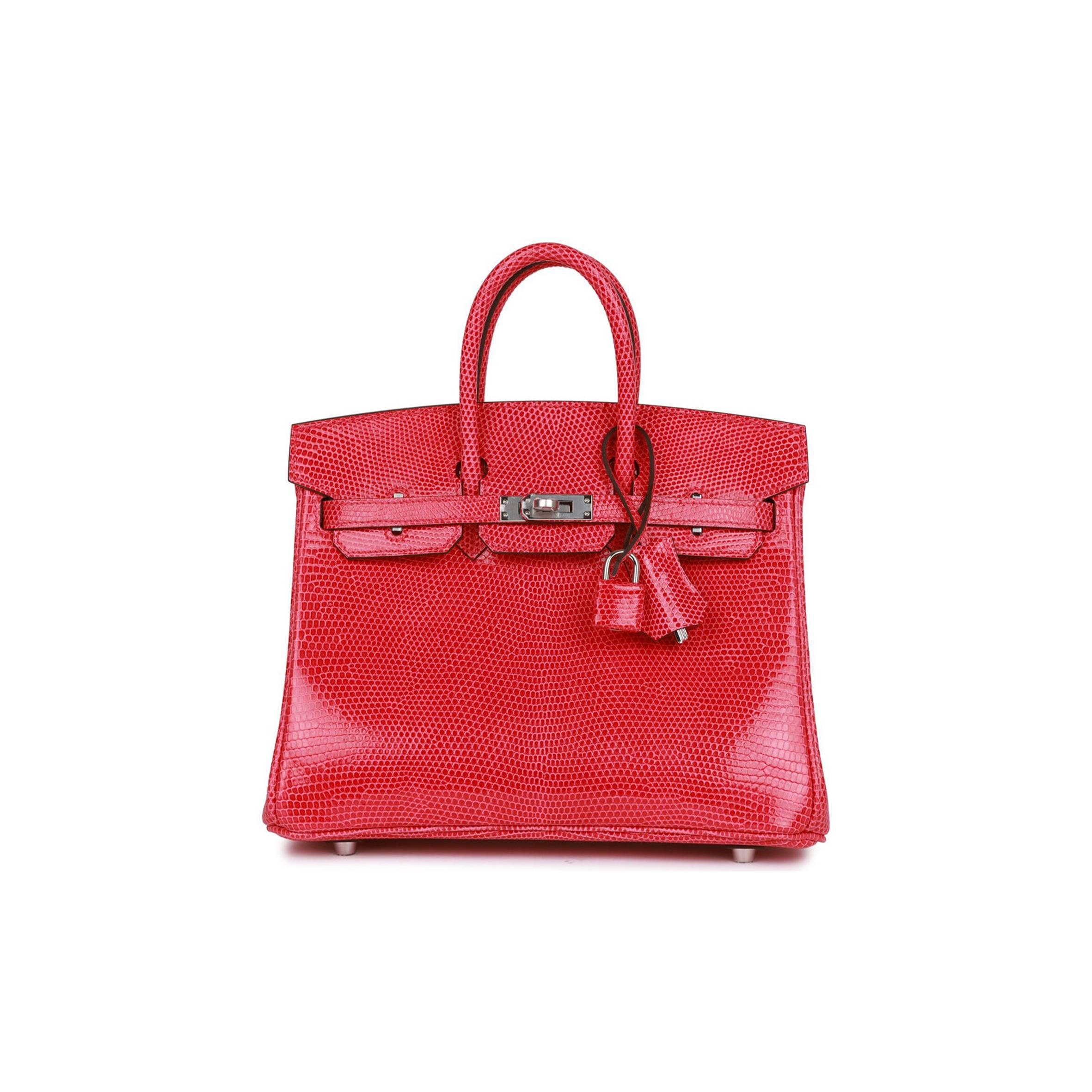 H**mes birkin 25 rose extreme lizard  palladium hardware (25*19*12cm)