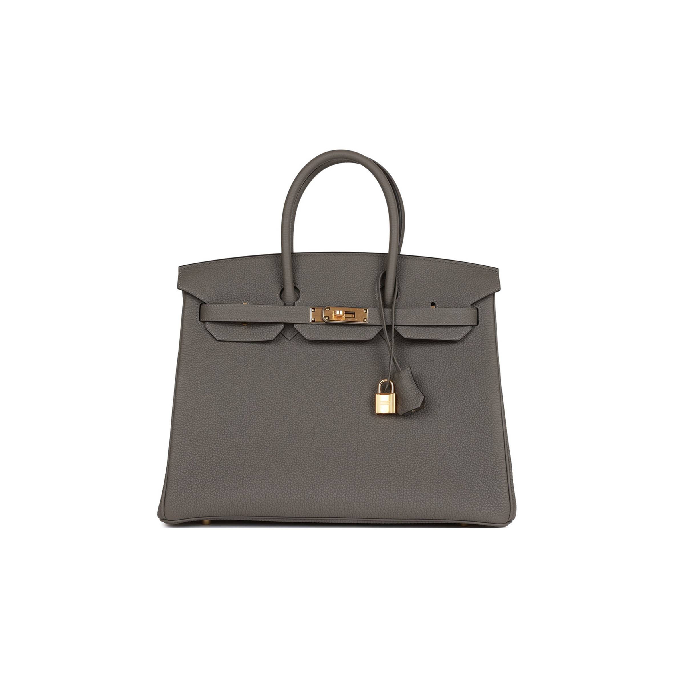 H**mes birkin 35 gris meyer togo gold hardware 39880414560350 (35cm)