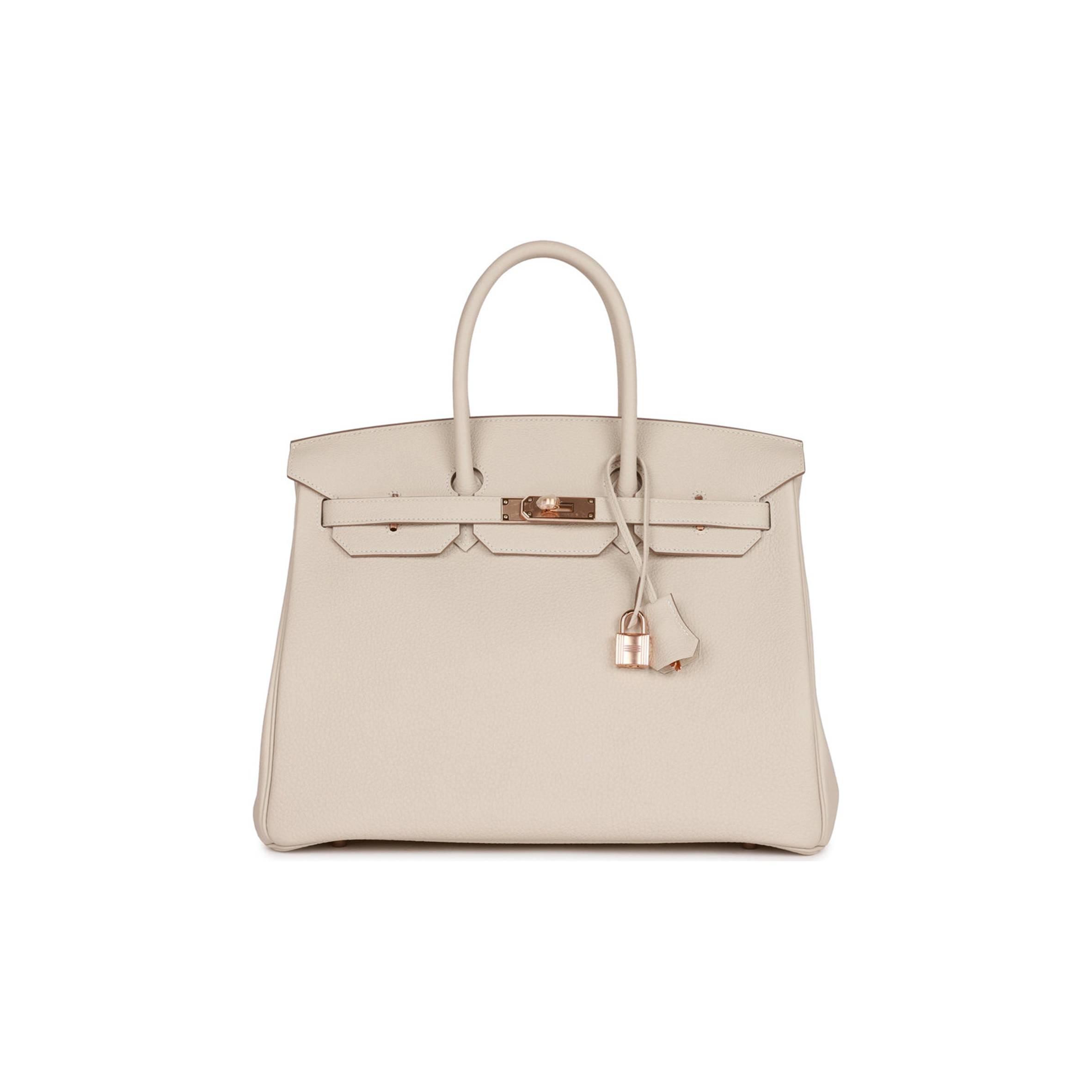 H**mes birkin 35 craie togo rose gold hardware 39892639252574 (35cm)