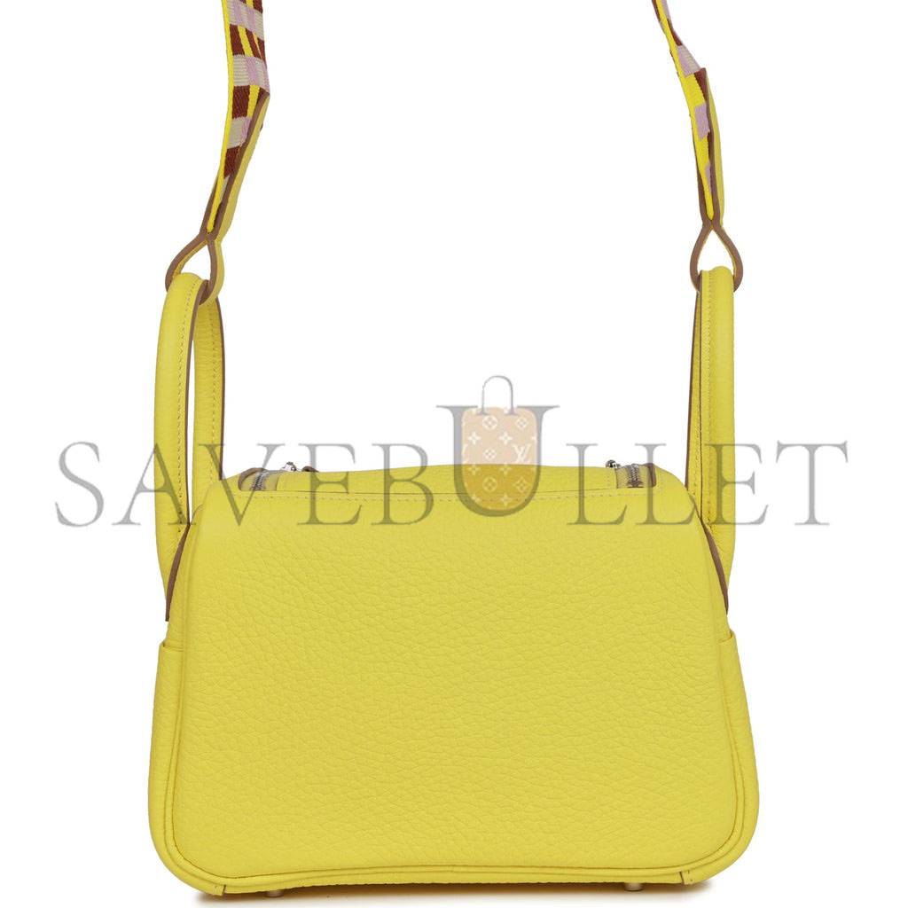 H**mes mini lindy lime clemence palladium hardware (19*12.5*9)