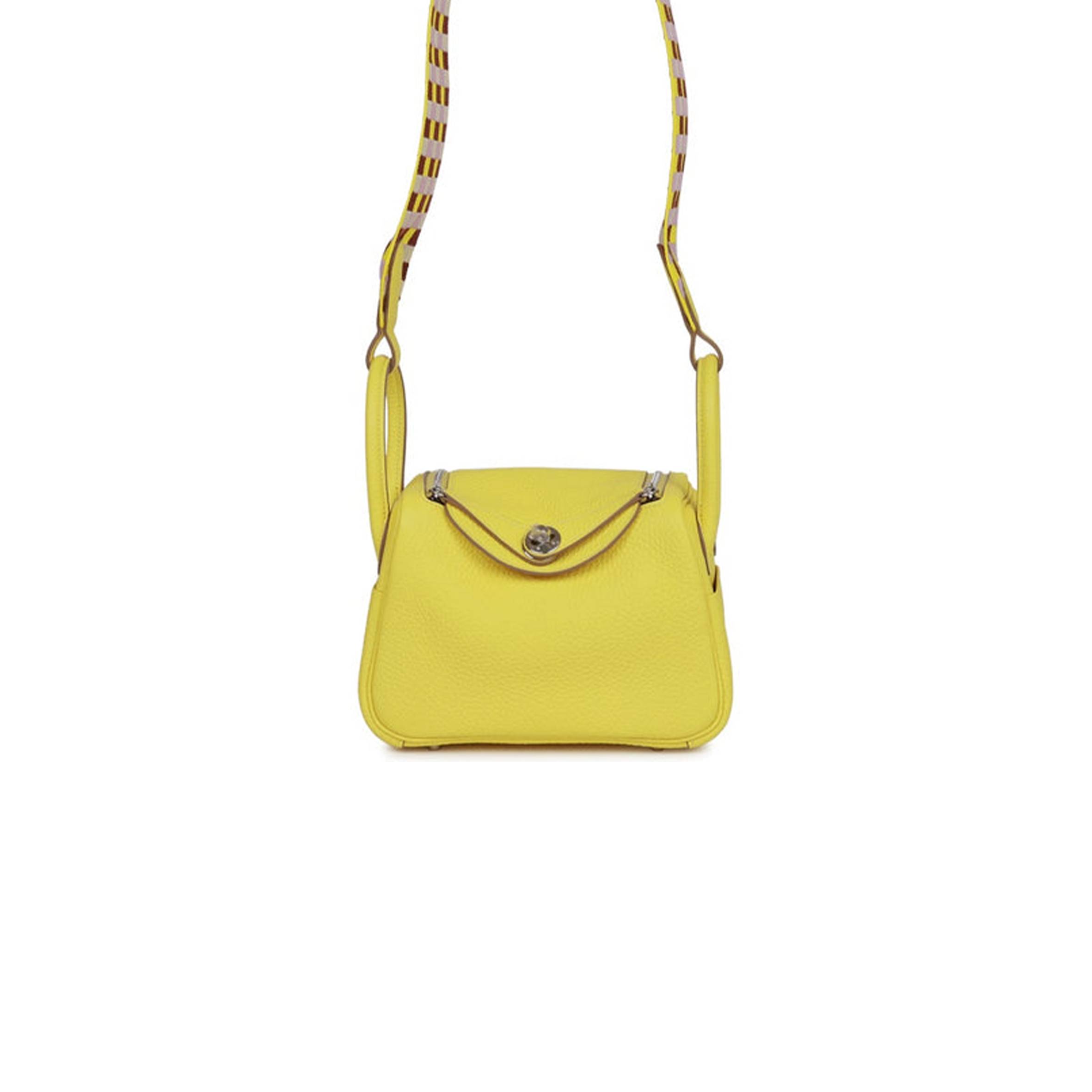 H**mes mini lindy lime clemence palladium hardware (19*12.5*9)