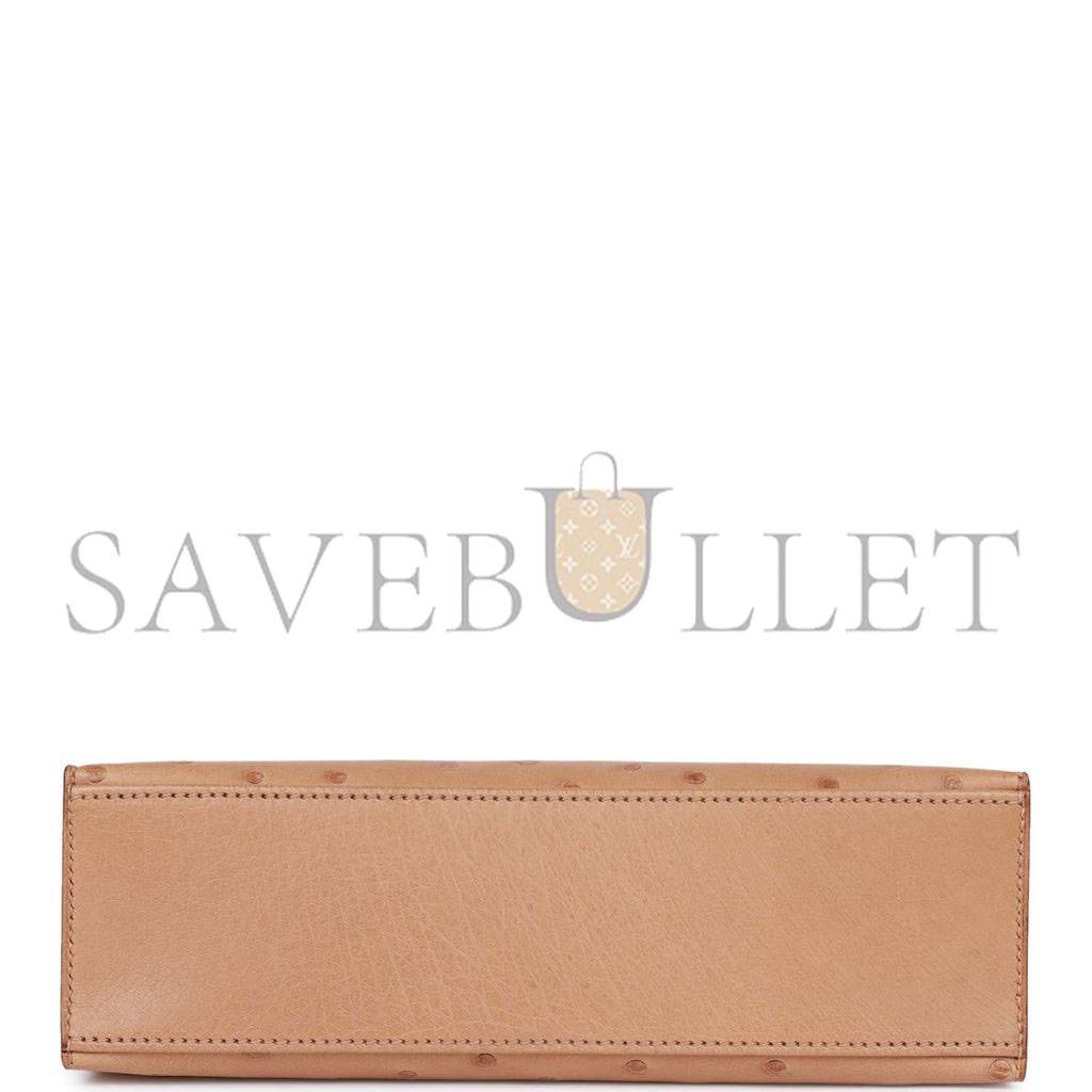 H**mes kelly pochette chai ostrich gold hardware  (22*12*13cm)