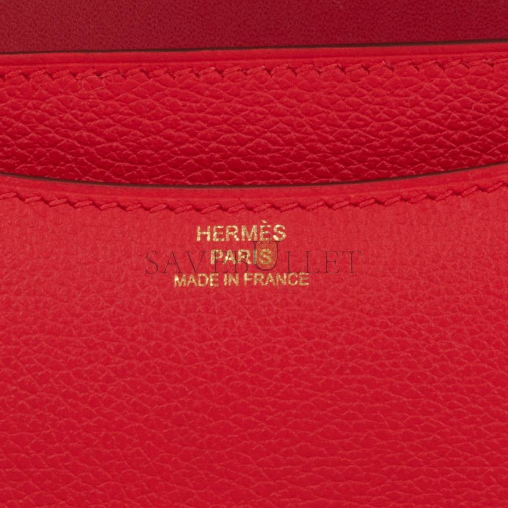 H**mes constance 18 rouge de coeur verso evercolor permabrass hardware 39579900215390 (18cm)