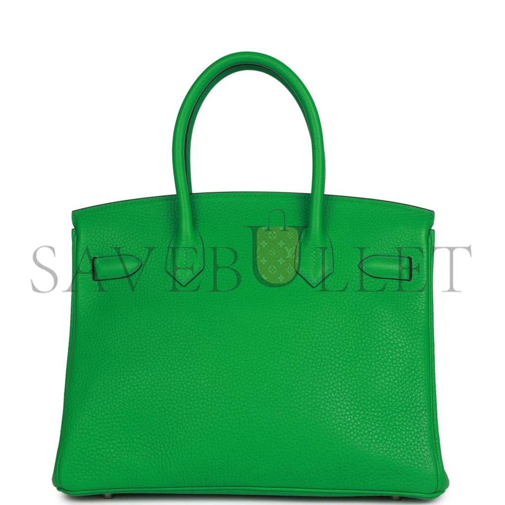 H**mes birkin 30 bambou clemence palladium hardware (30cm)