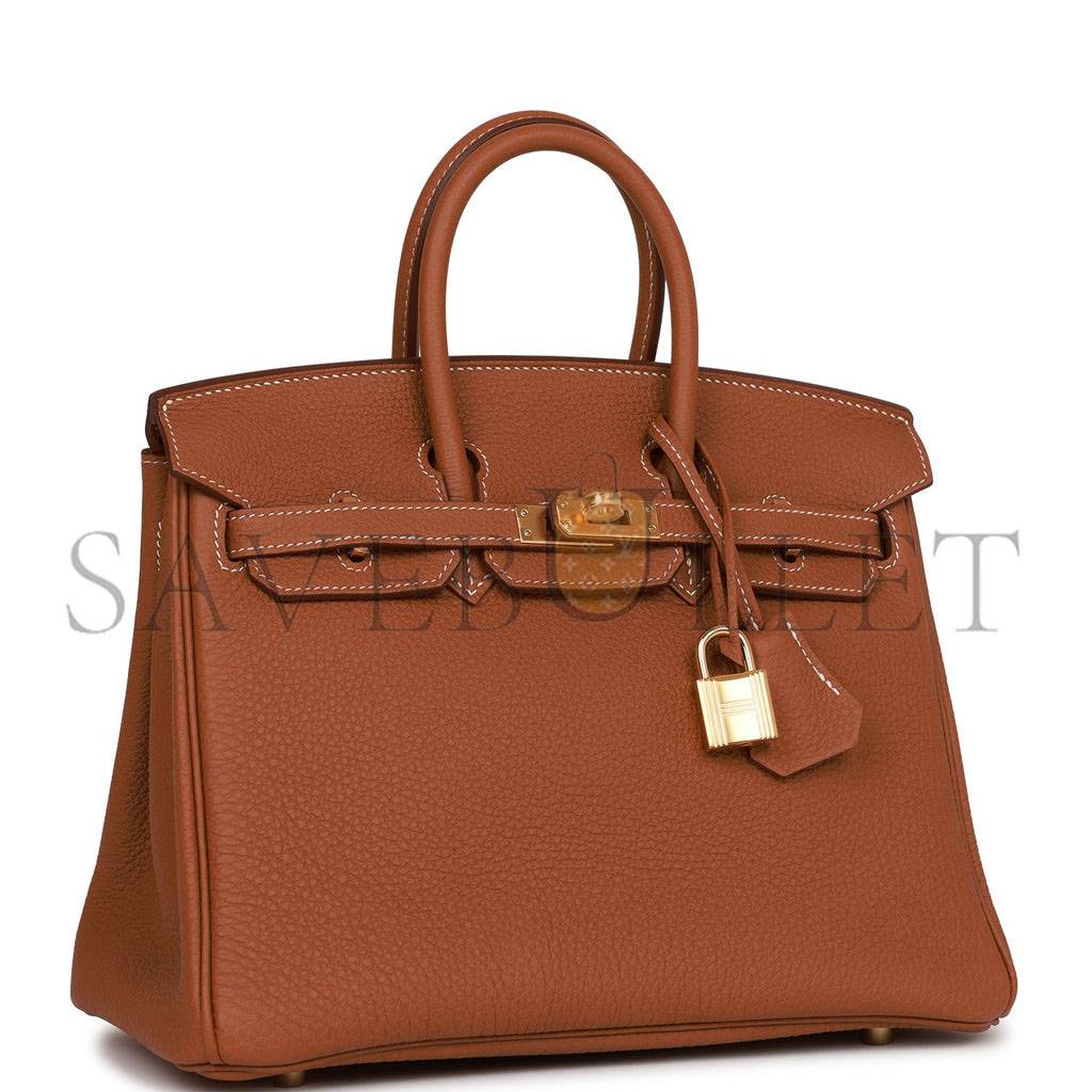 H**mes birkin 25 gold togo gold hardware handmade (25cm)