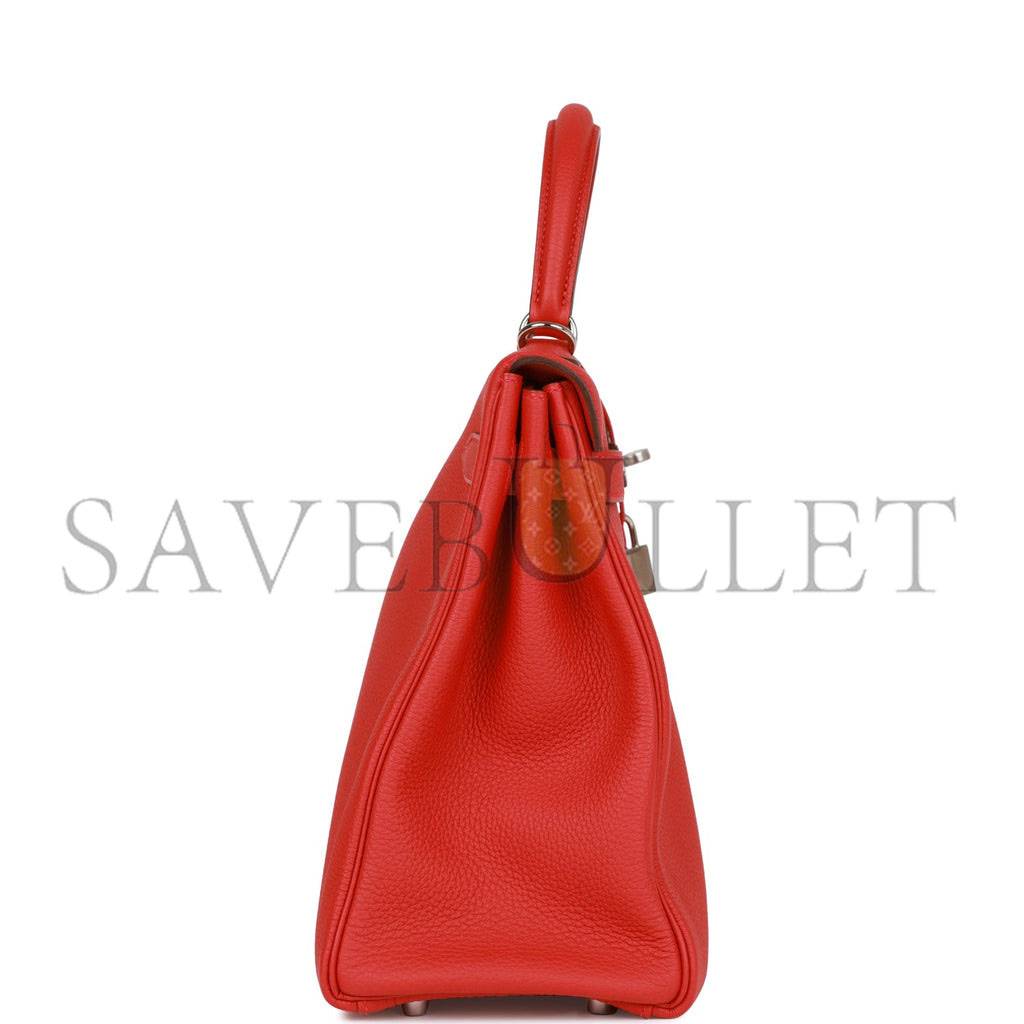 H**mes kelly retourne 32 geranium togo palladium hardware (32*23*10.5cm)