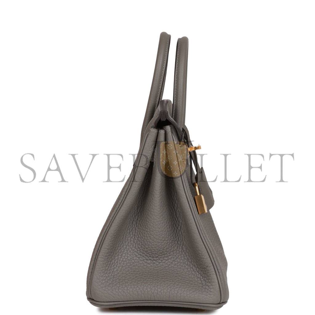 H**mes birkin 25 gris meyer togo gold hardware handmade  (25cm)