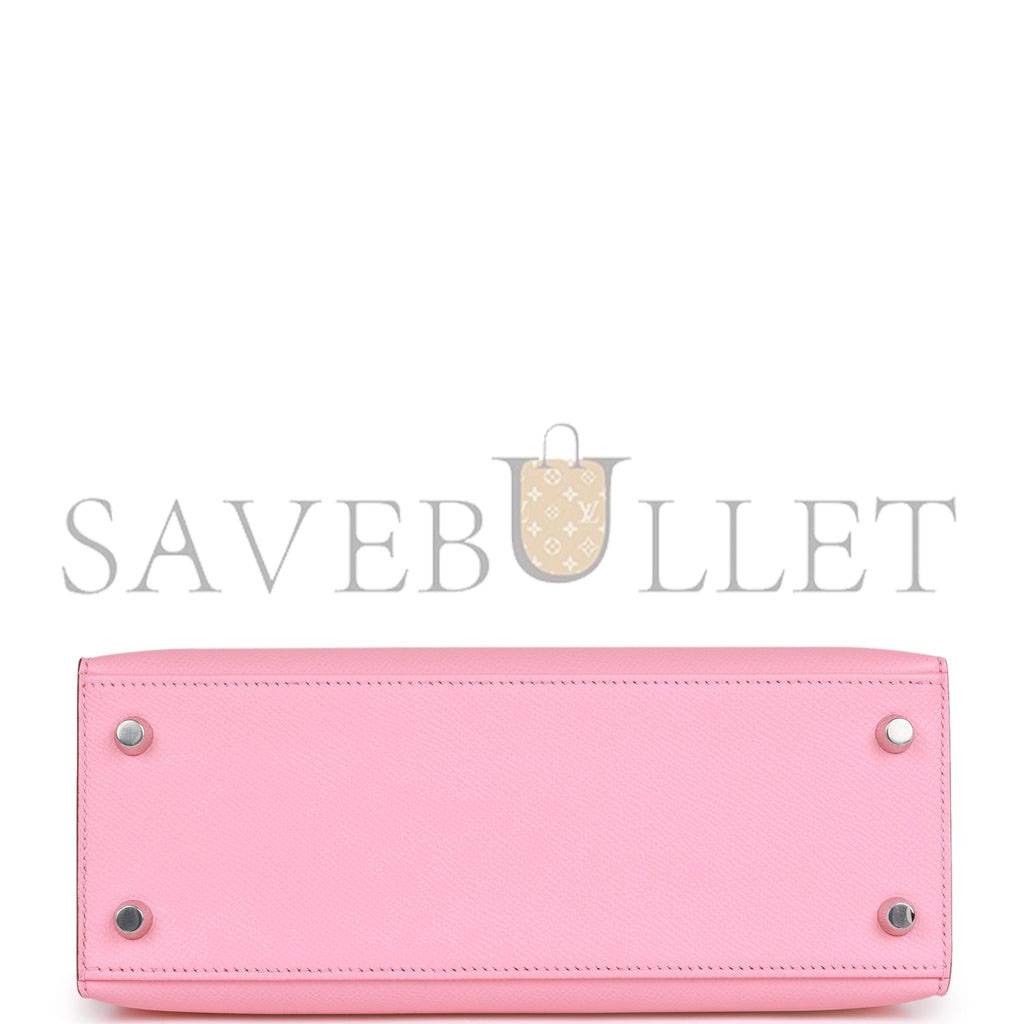 H**mes kelly sellier 25 rose confetti epsom palladium hardware  (25*17*7cm)