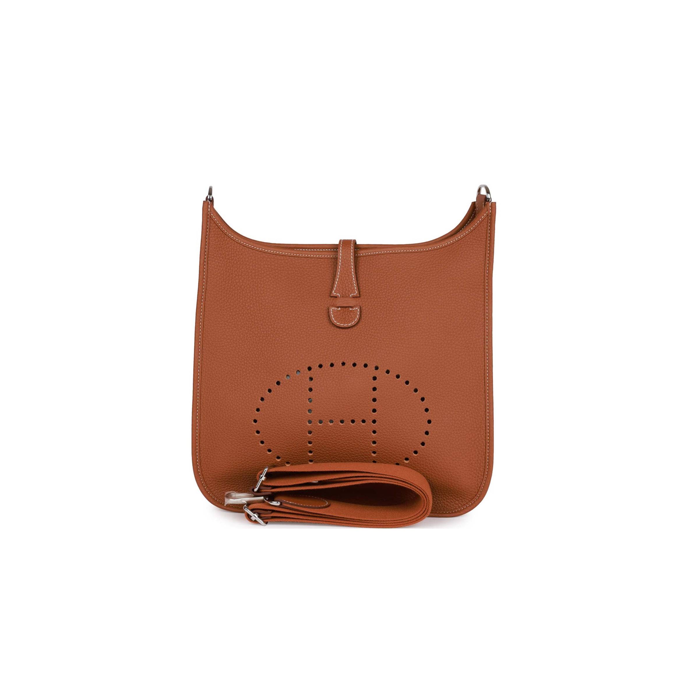 H**mes evelyne iii pm gold clemence palladium hardware  (29*30*7cm)