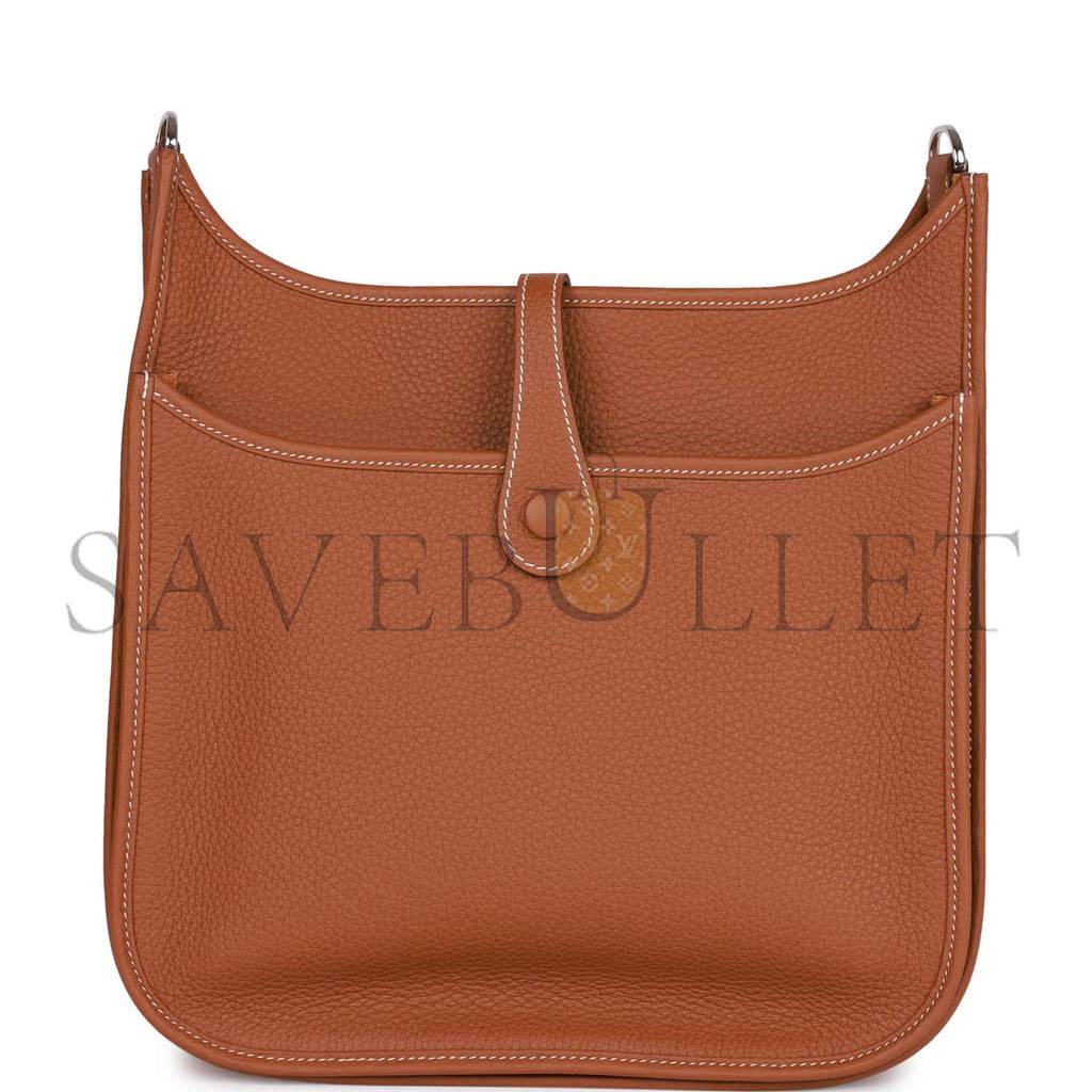 H**mes evelyne iii pm gold clemence palladium hardware  (29*30*7cm)