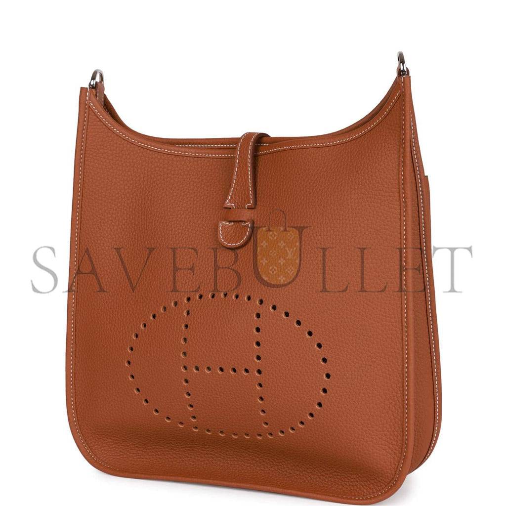 H**mes evelyne iii pm gold clemence palladium hardware  (29*30*7cm)
