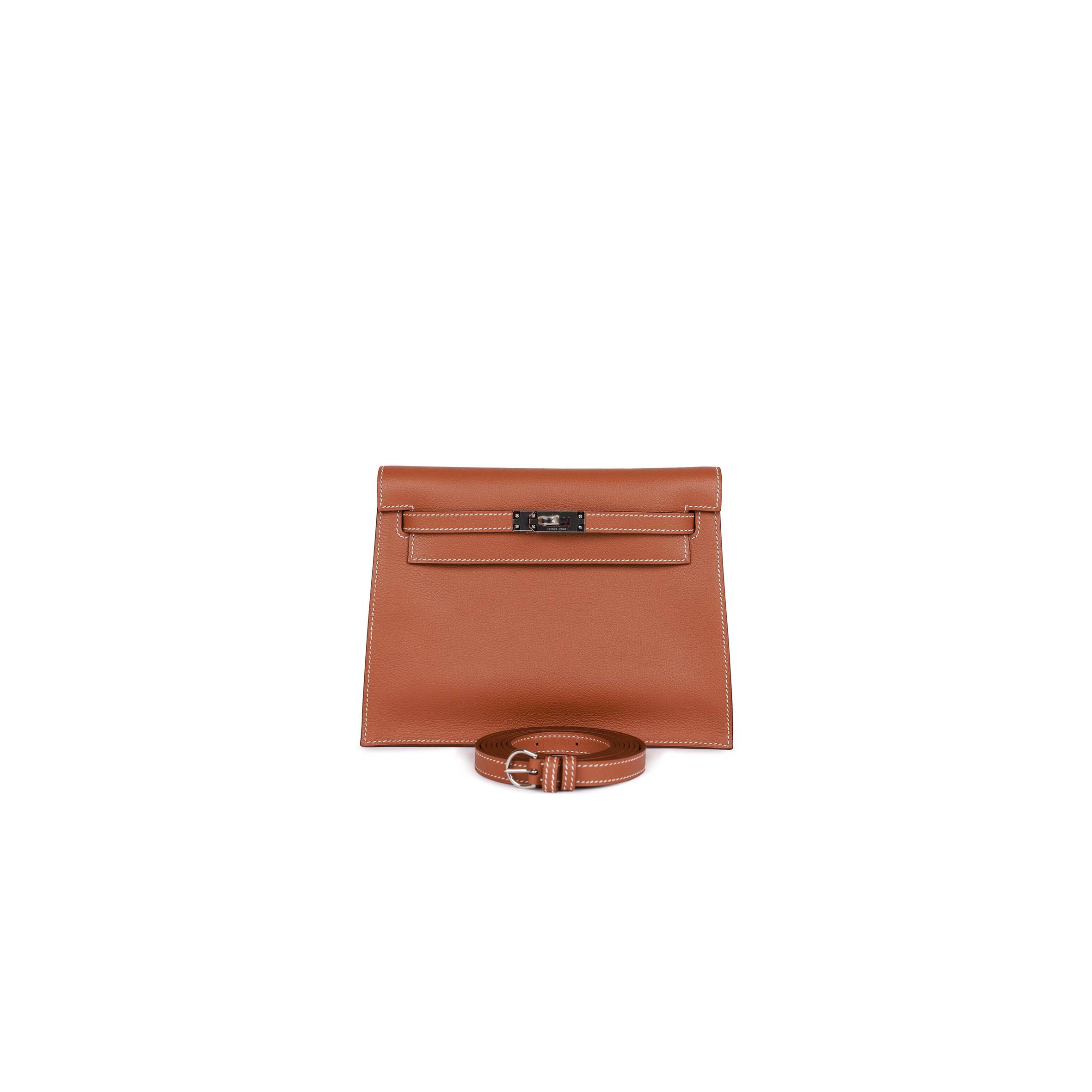 H**mes kelly danse gold evercolor palladium hardware  (22*16*7cm)