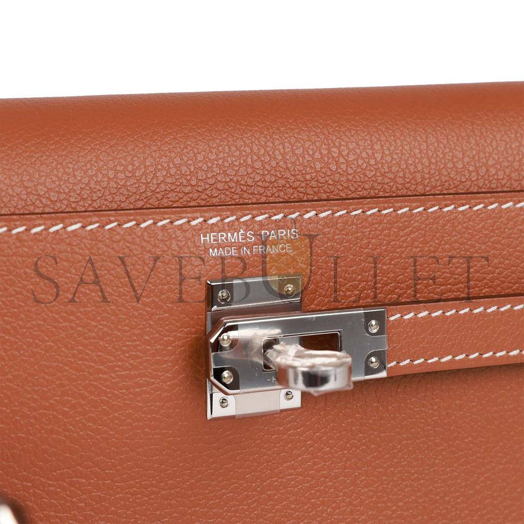 H**mes kelly danse gold evercolor palladium hardware  (22*16*7cm)