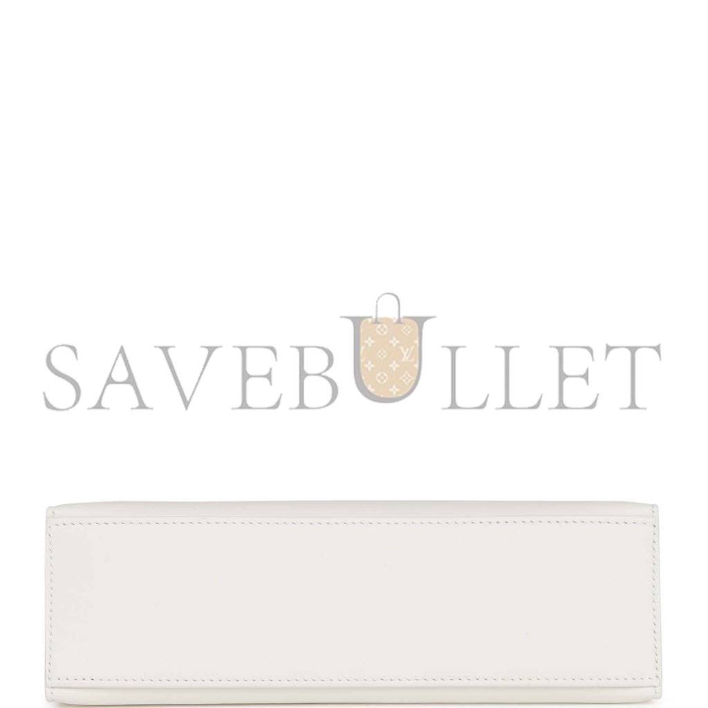 H**mes mini kelly pochette white swift gold hardware  (22*14*7cm)