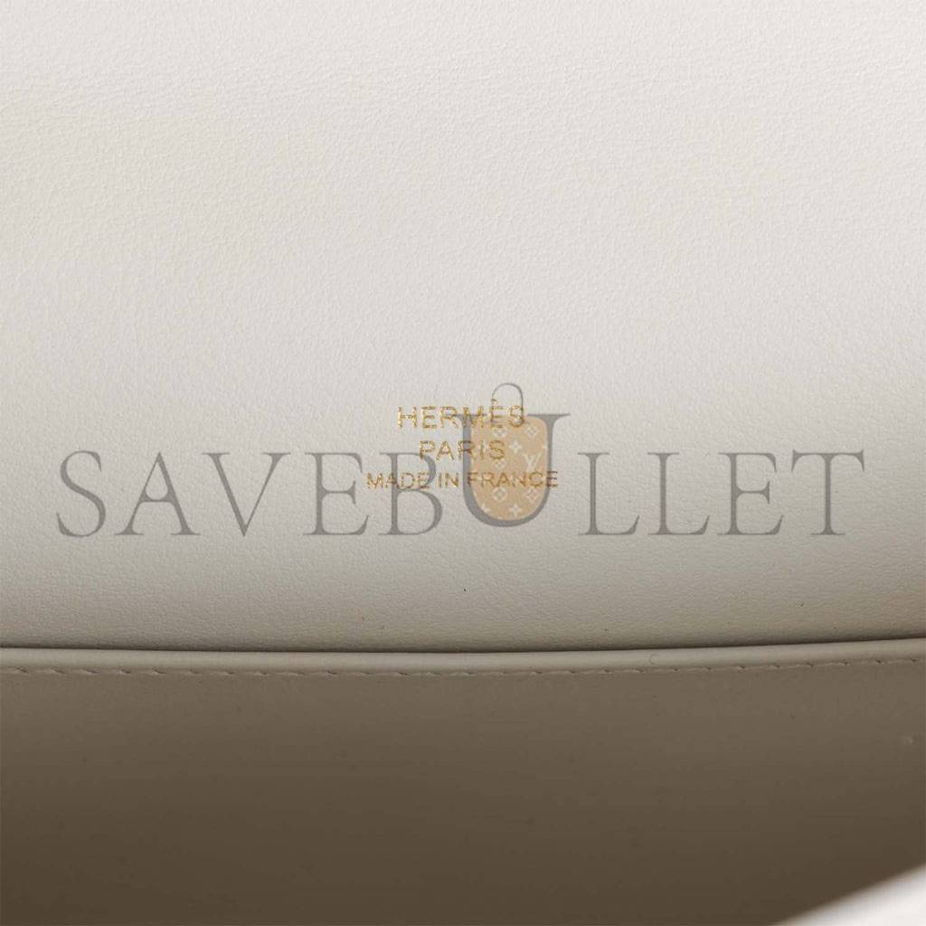 H**mes mini kelly pochette white swift gold hardware  (22*14*7cm)