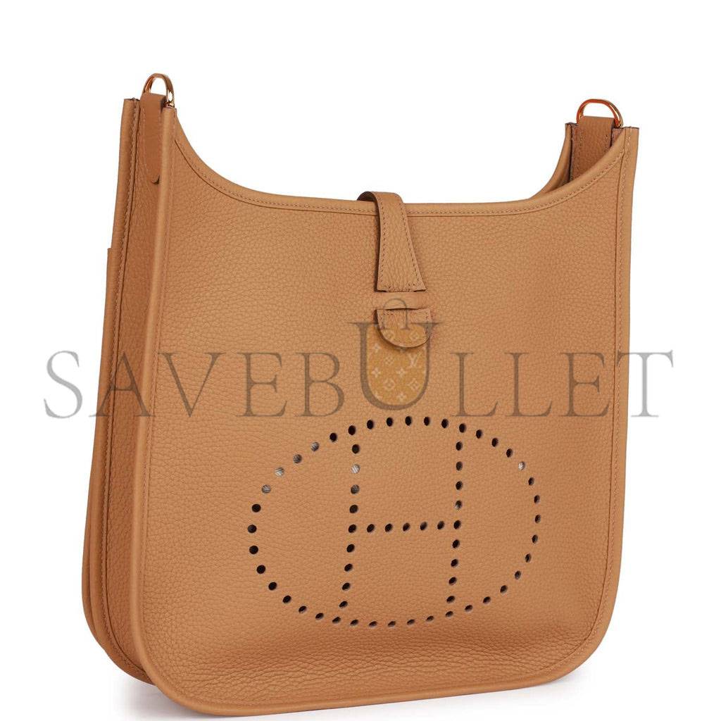 H**mes evelyne iii pm biscuit clemence gold hardware (29*30*7cm)