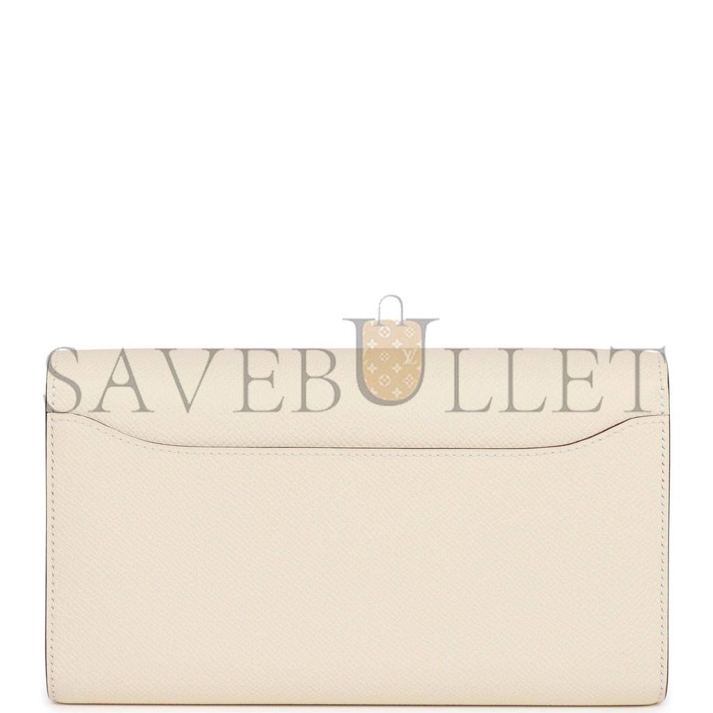 H**mes constance wallet to go nata epsom and lizard palladium hardware (22*11cm)