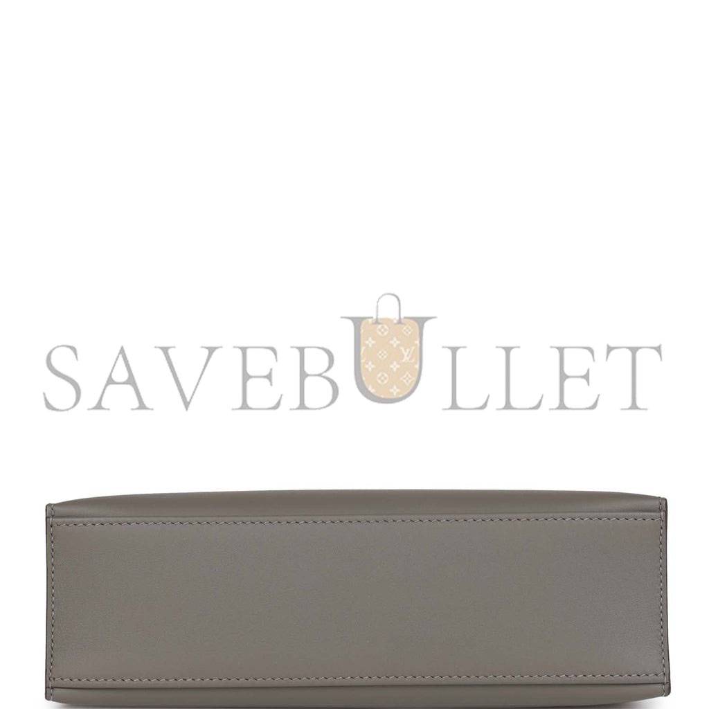H**mes mini kelly pochette gris meyer swift palladium hardware  (22*14*7cm)