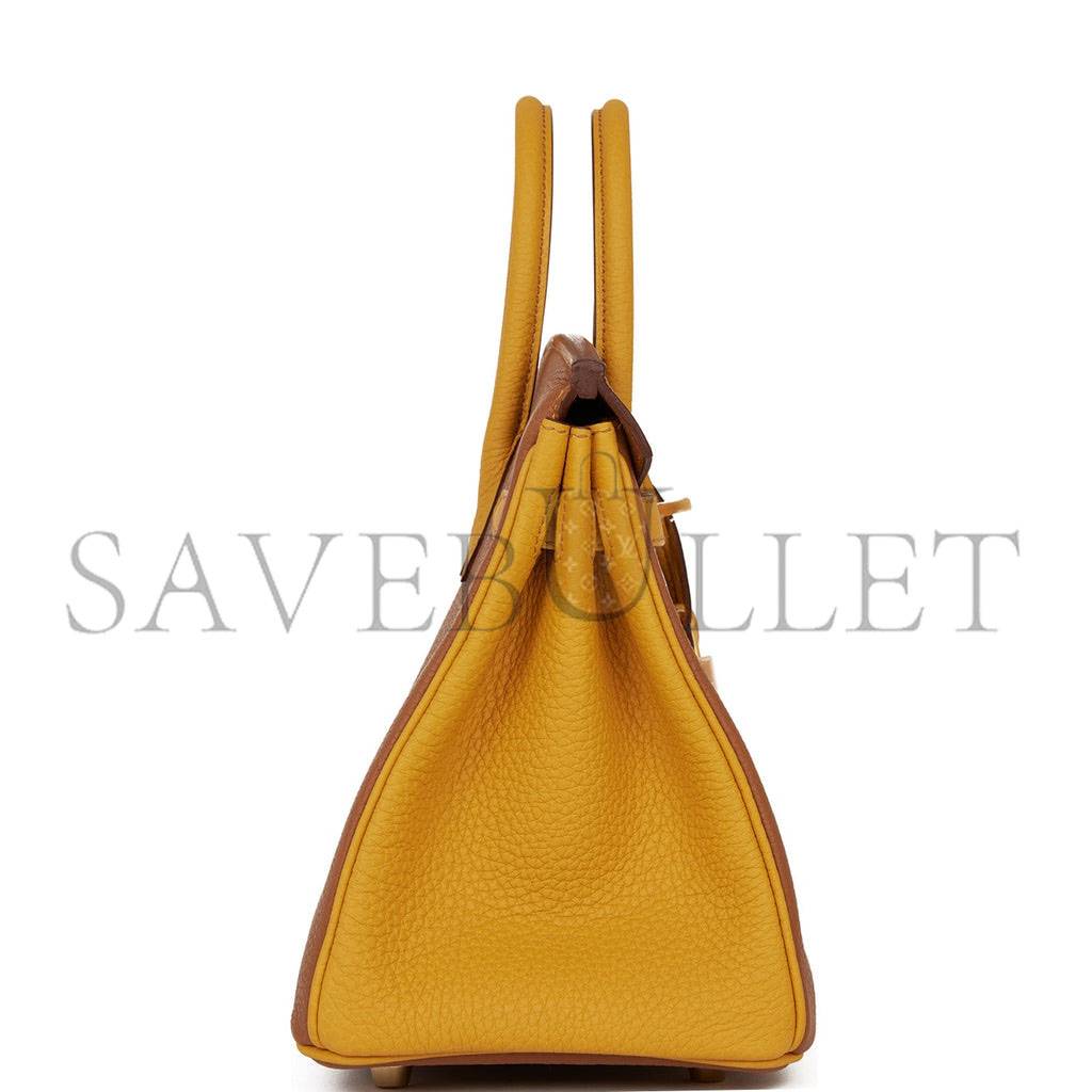 H**mes special order (hss) birkin 25 gold and jaune ambre togo brushed gold hardware  handmade(25cm)