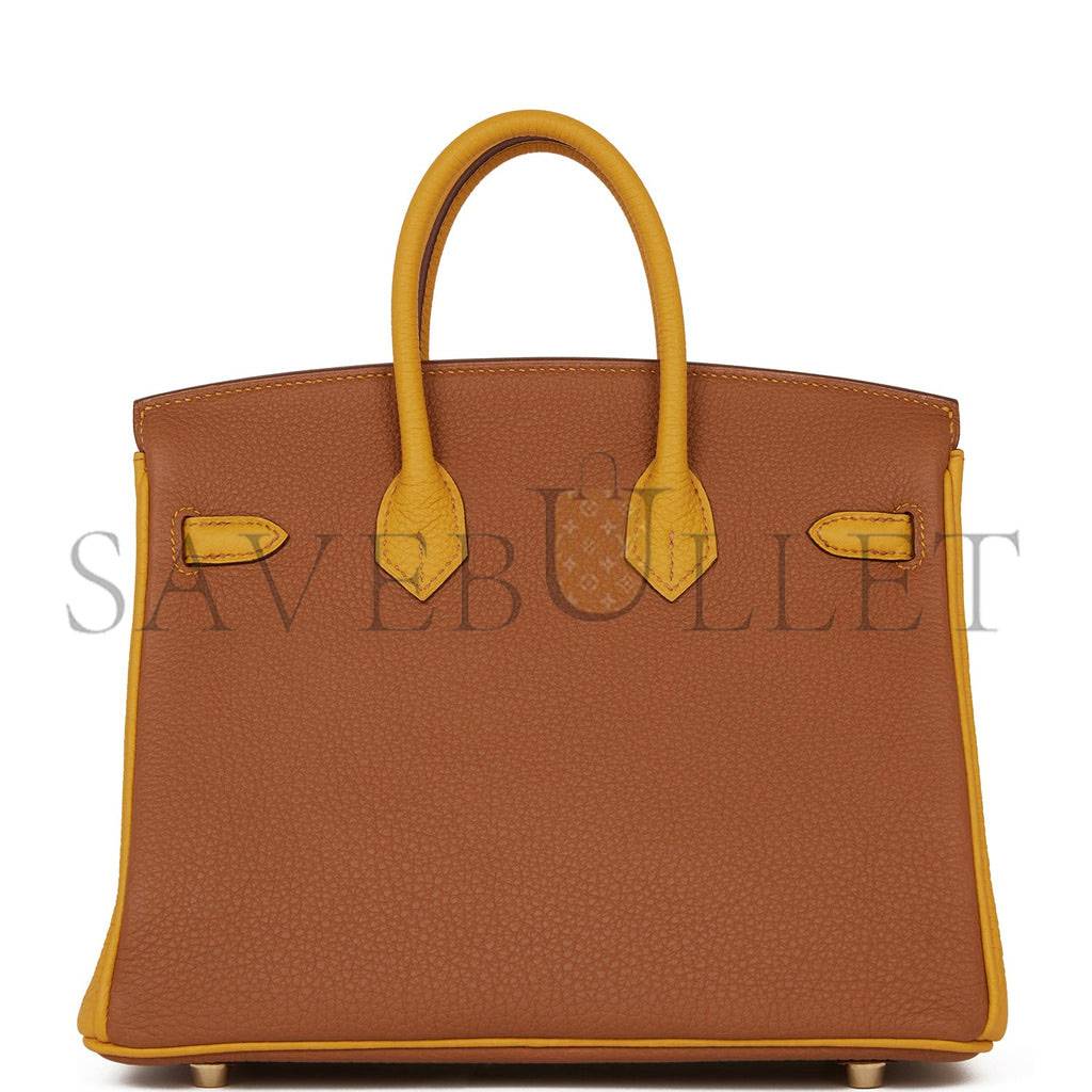 H**mes special order (hss) birkin 25 gold and jaune ambre togo brushed gold hardware  handmade(25cm)