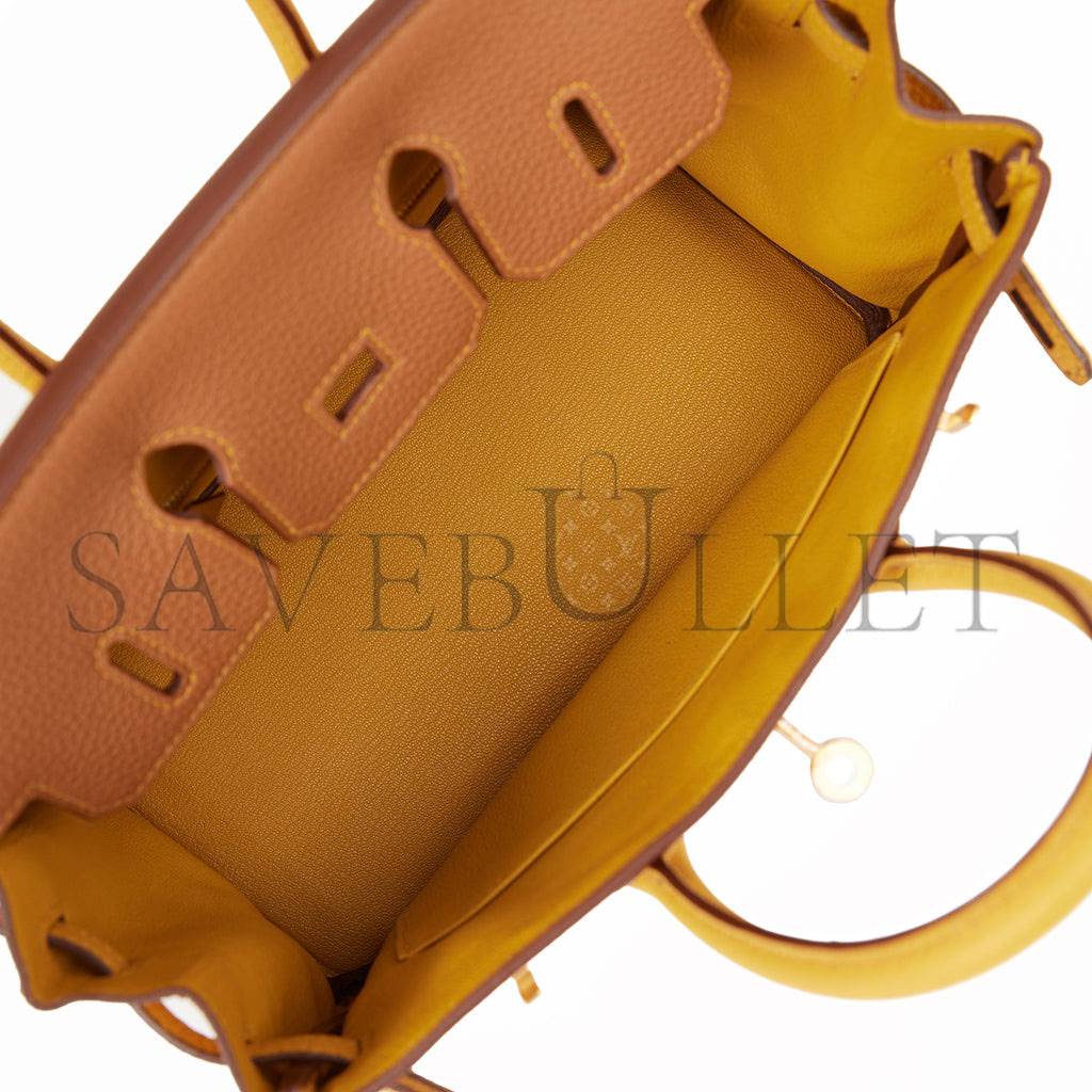 H**mes special order (hss) birkin 25 gold and jaune ambre togo brushed gold hardware  handmade(25cm)