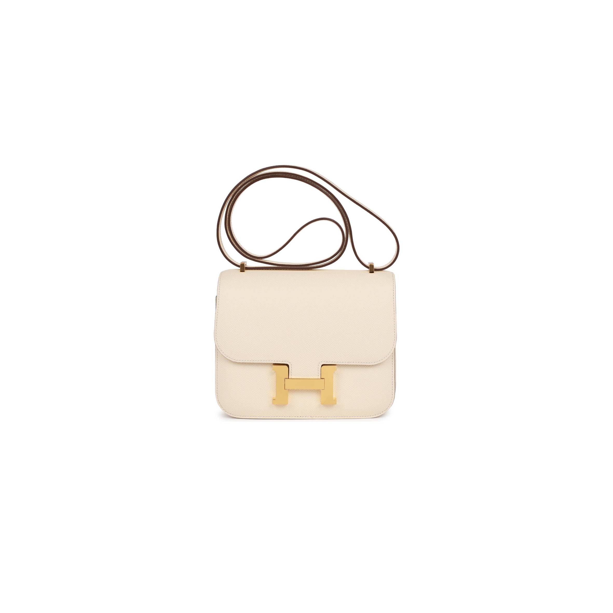 H**mes constance 18 nata epsom gold hardware 39830449946718 (18cm)