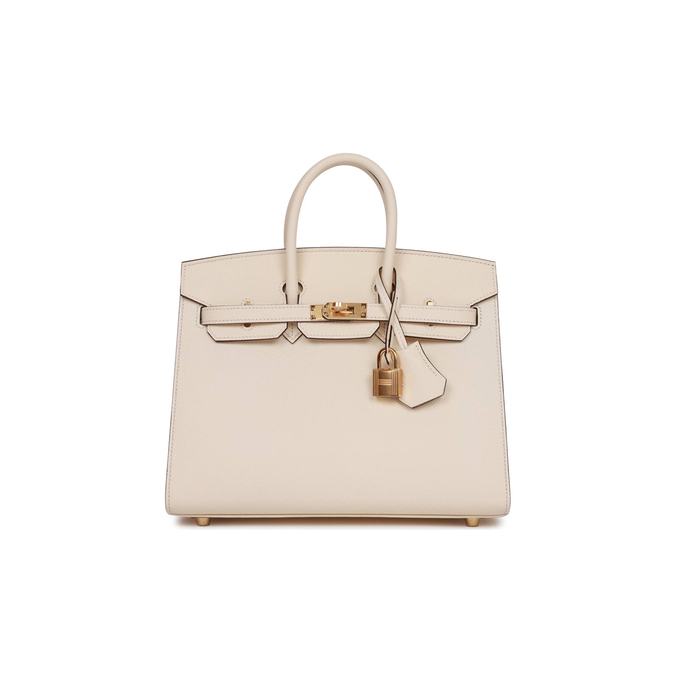 H**mes birkin sellier 25 nata epsom gold hardware handmade (25cm)