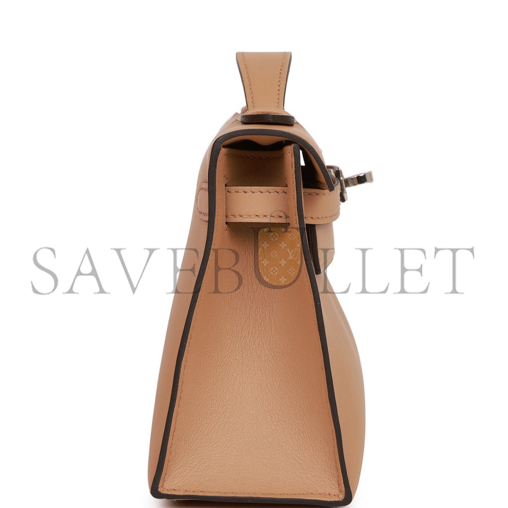 H**mes kelly pochette chai swift palladium hardware   (22*12*13cm)