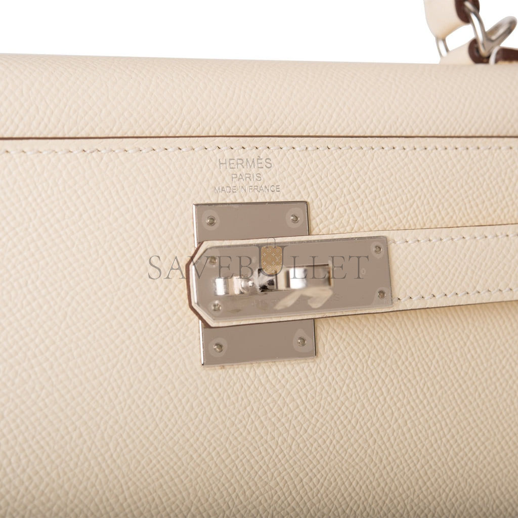 H**mes kelly sellier 28 nata verso epsom palladium hardware (28*22*10cm)